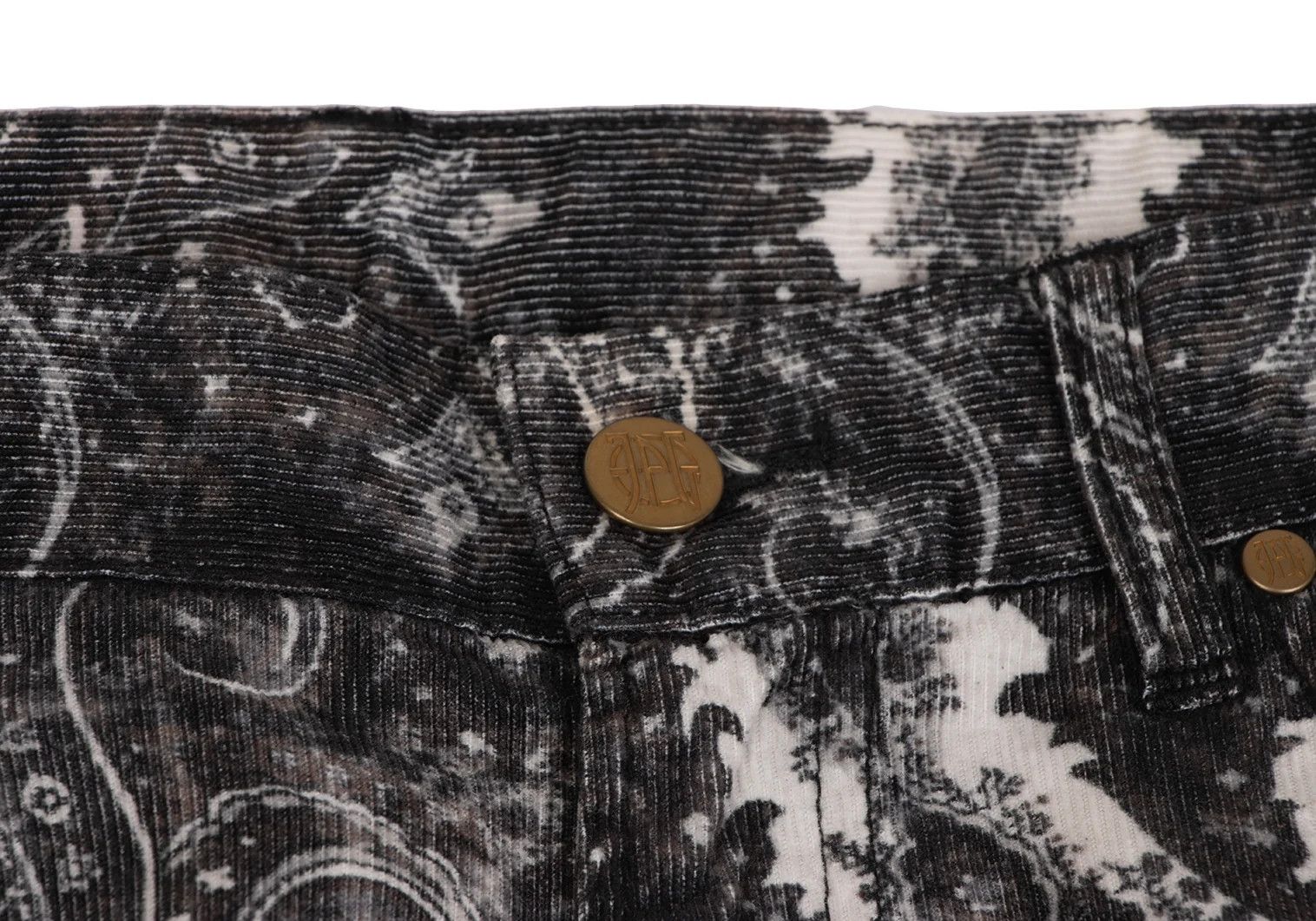 Jean Paul Gaultier Corduroy Flared Pants in Black and Off-White Size US 32 / EU 48 - 6 Thumbnail