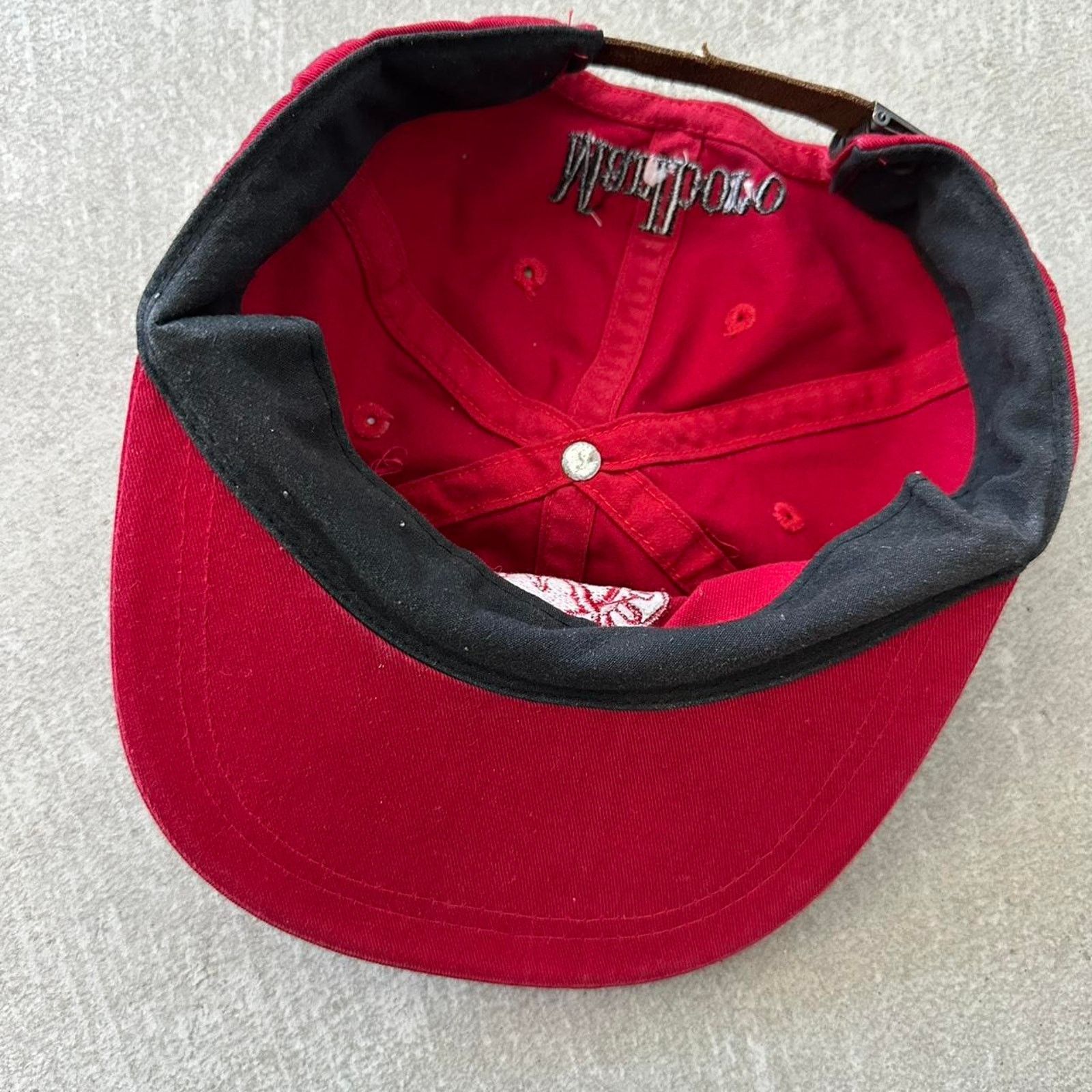 Marlboro Vintage Marlboro Strapback Red Embroidered Logo Hat Size ONE SIZE - 6 Thumbnail