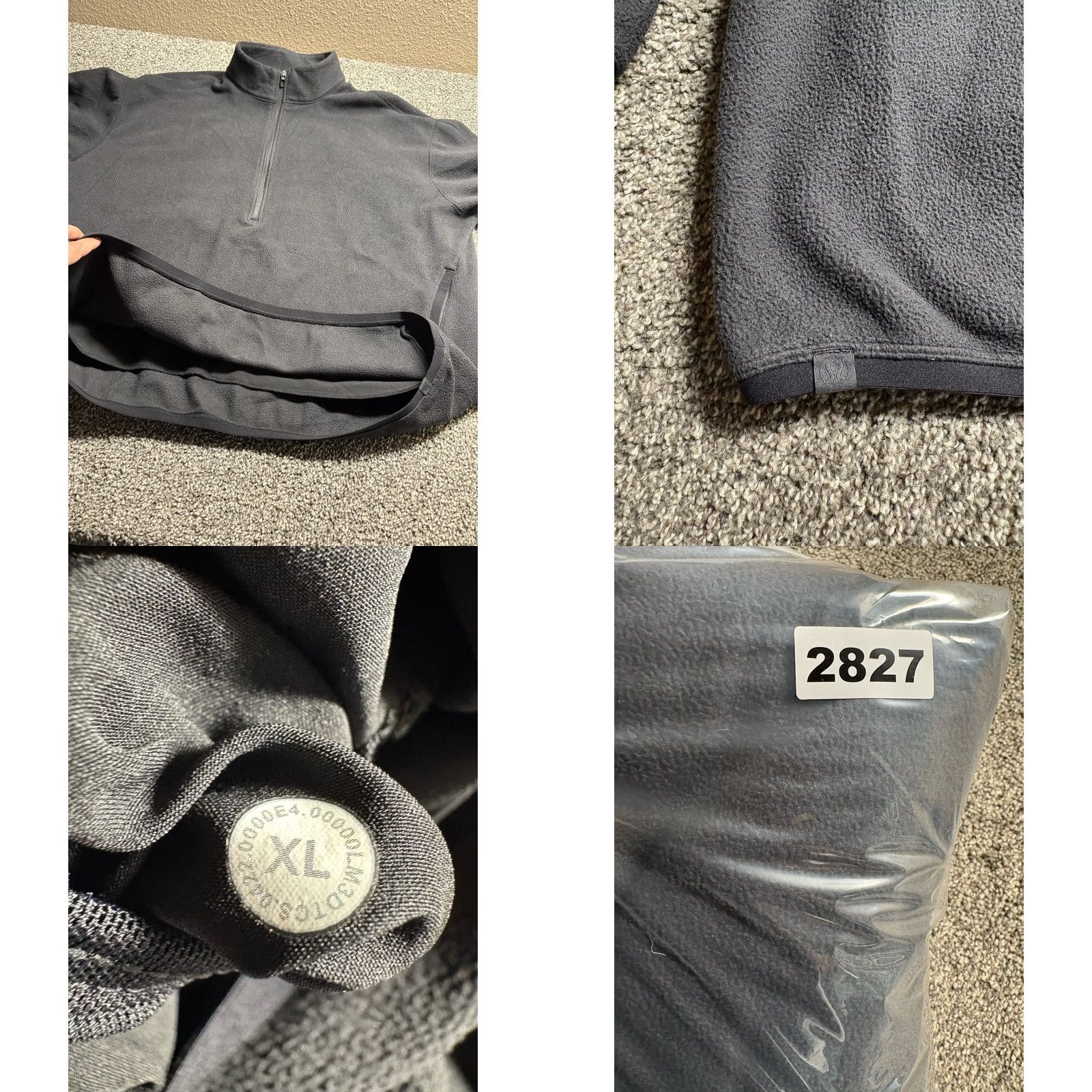 Lululemon Lululemon Sweatshirt Fleece Half Zip Mens XL Black Kangaroo Pocket LM3DTCS Size US XL / EU 56 / 4 - 8 Thumbnail