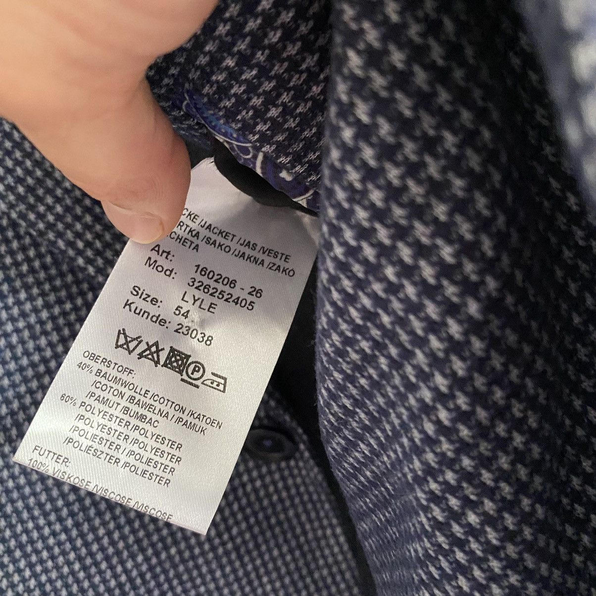 Suitsupply Blazer Louis Copeland Gray/Purple Size 50L - 15 Thumbnail
