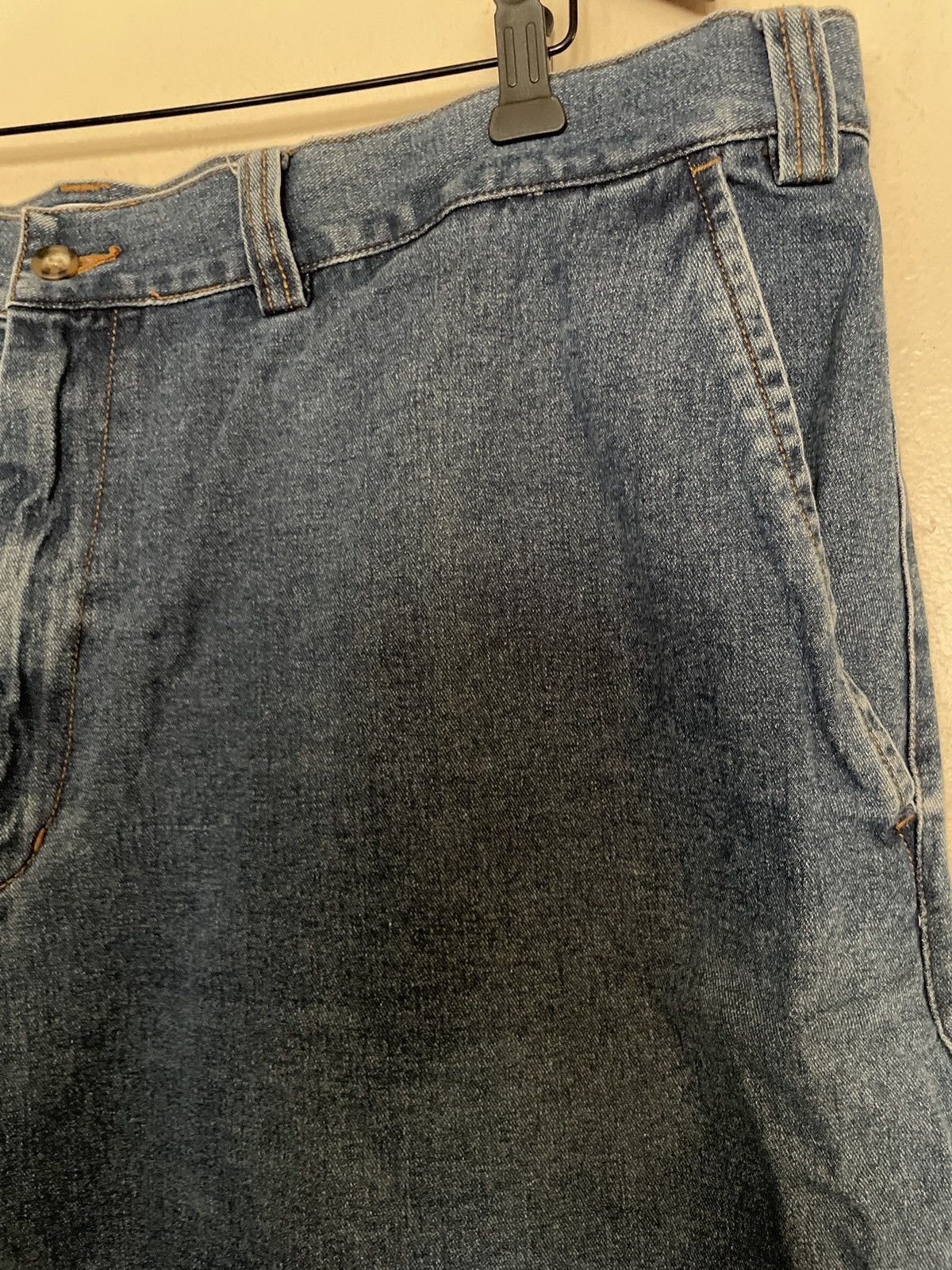 Jean × St. Johns Bay × Vintage Vintage Blue Jean Denim shorts Jorts Classic cotton waist 44 Size US 44 / EU 60 - 5 Thumbnail