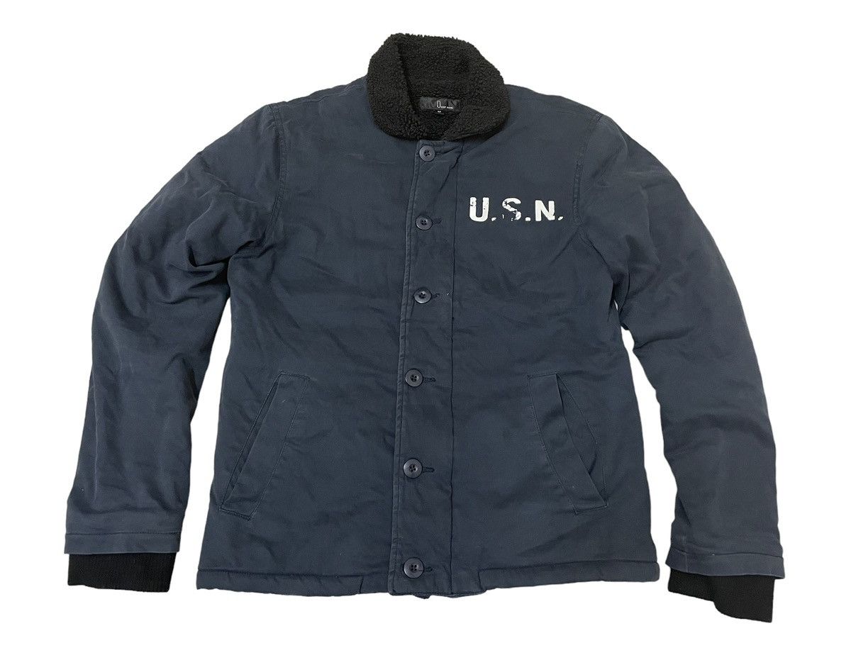 image of USN Jacket Nice Design in Blue, Men's (Size Medium)