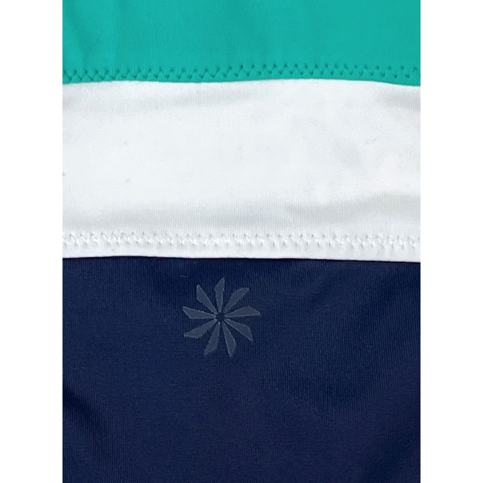 Athleta Athleta Bikini Bottom Womens XS Colorblock Navy White Green Swimwear Size 26" / US 2 / IT 38 - 3 Thumbnail