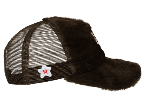 Palace Palace Club Trucker Hat Brown Faux Fur Size ONE SIZE - 3 Thumbnail