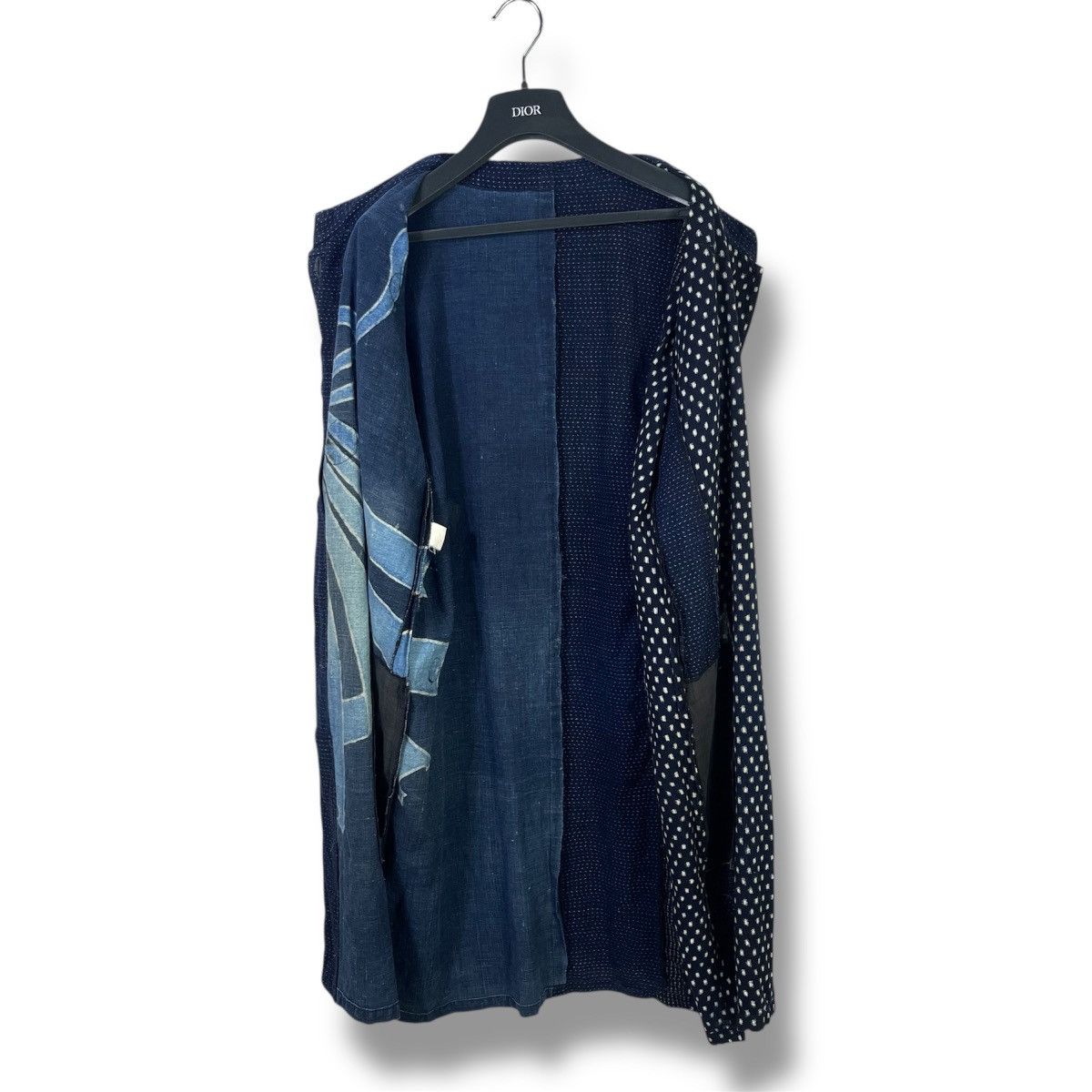 Japanese Brand Vintage Japanese Motif Indigo Boro Long Noragi Jacket Size US L / EU 52-54 / 3 - 3 Thumbnail