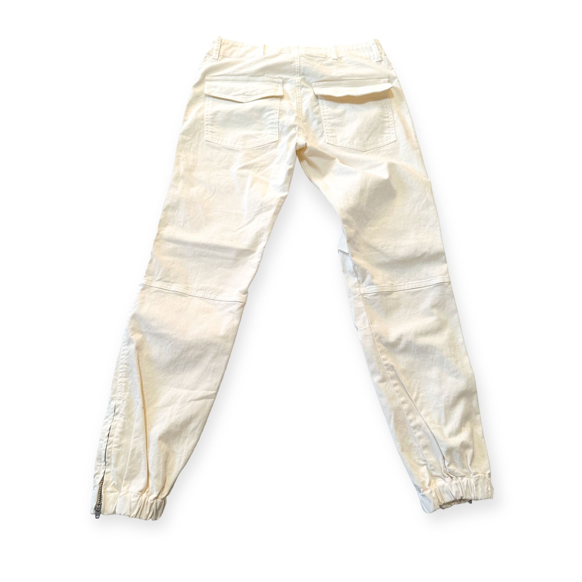 Nili Lotan Nili Lotan Cropped Military Pants, Eggshell, Size 0, Ankle Z Size 25" / US 0 / IT 36 - 4 Thumbnail