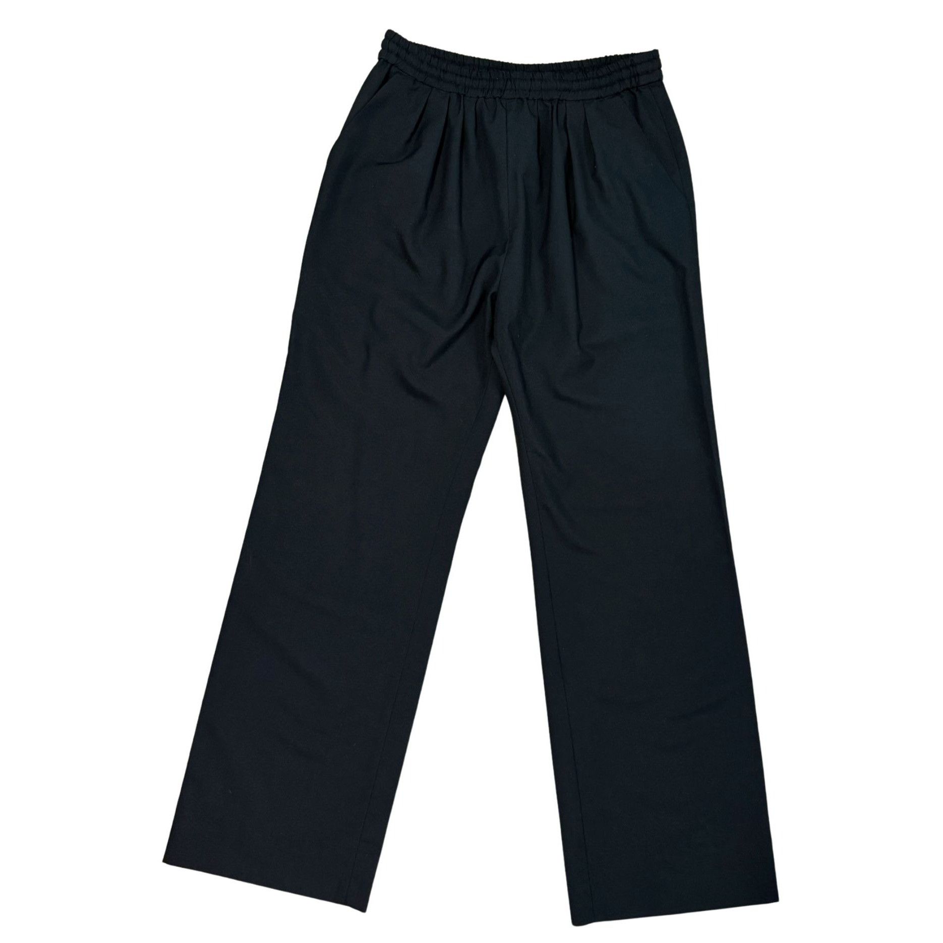 Other ZINŌ Nino Black Wool Blend Elastic Waist Trouser $381 EUC S Size 28" / US 6 / IT 42 - 2 Thumbnail