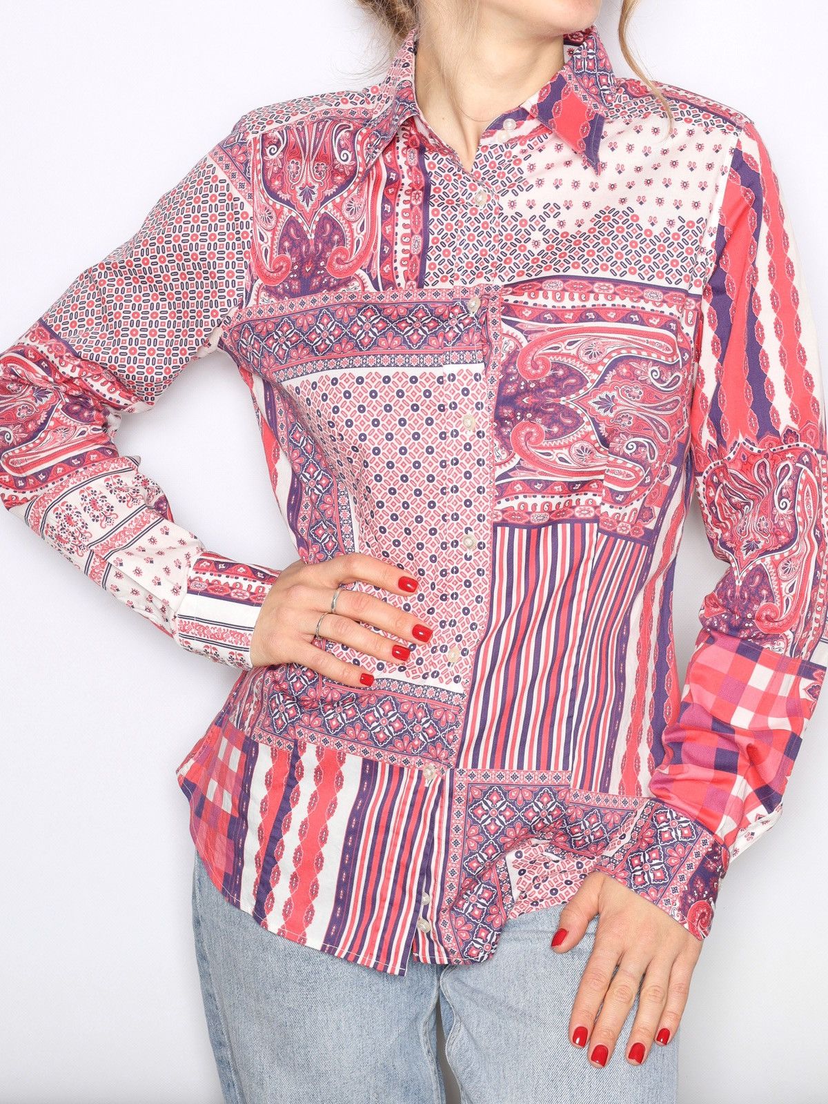Etro Etro Bandana Printed Shirt Cotton Size M / US 6-8 / IT 42-44 - 2 Thumbnail
