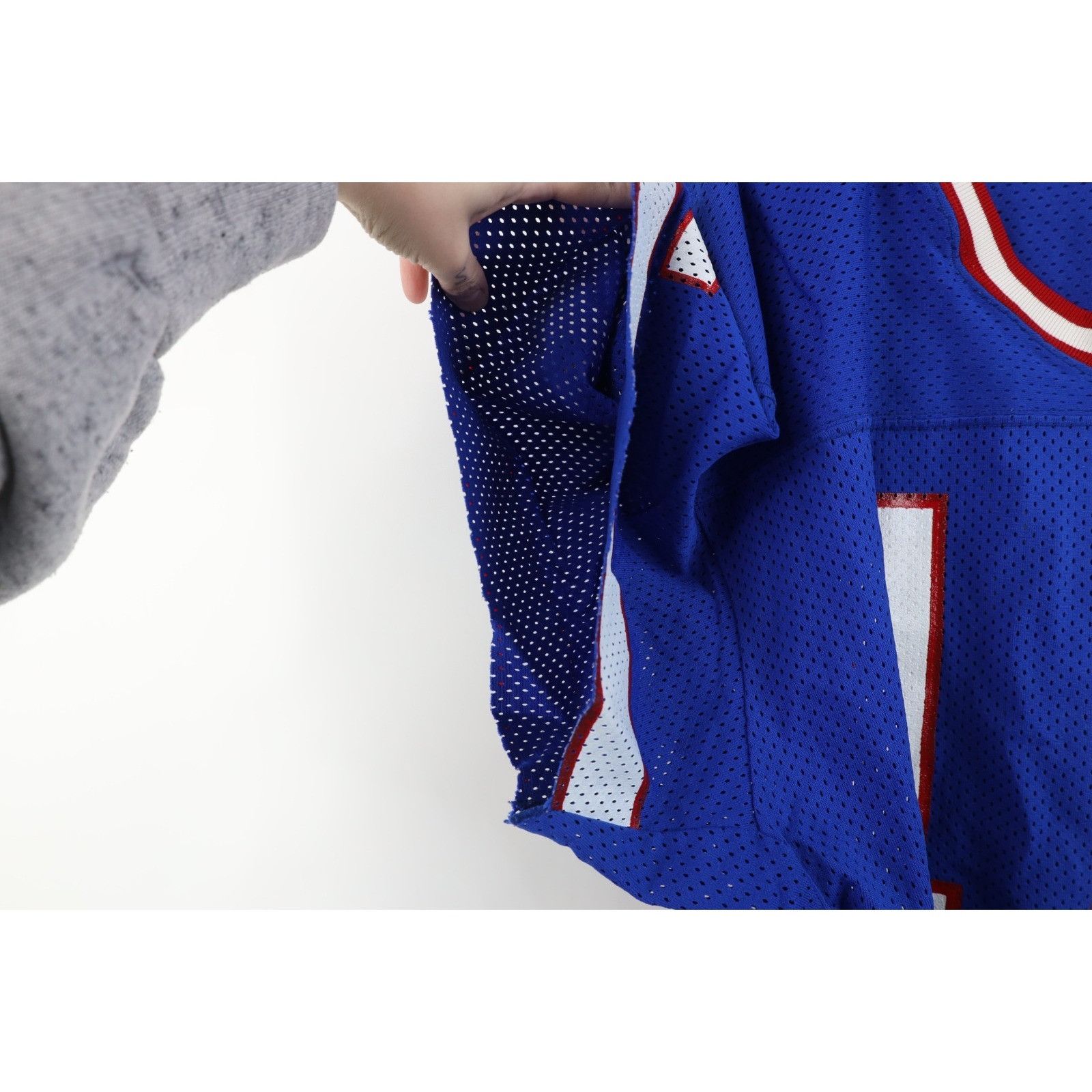 Vintage Vintage Sand Knit Game Issue Jim Kelly Buffalo Bills Jersey Size US XL / EU 56 / 4 - 6 Thumbnail