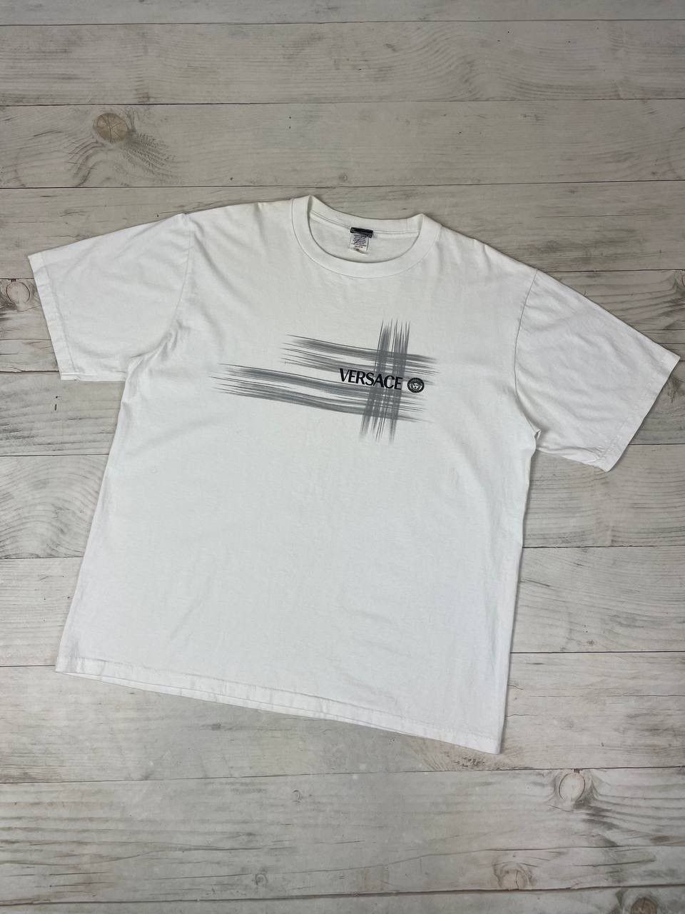 Versace Jeans Couture Vintage Versace Jeans Couture T Shirt 90s Big Logo Luxury Size US XL / EU 56 / 4 - 1 Thumbnail