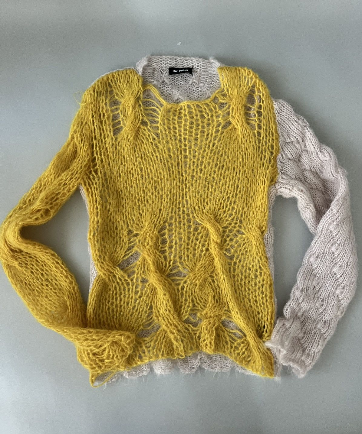Raf Simons Raf Simons Distressed Effect Knit Jumper Size US S / EU 44-46 / 1 - 4 Thumbnail