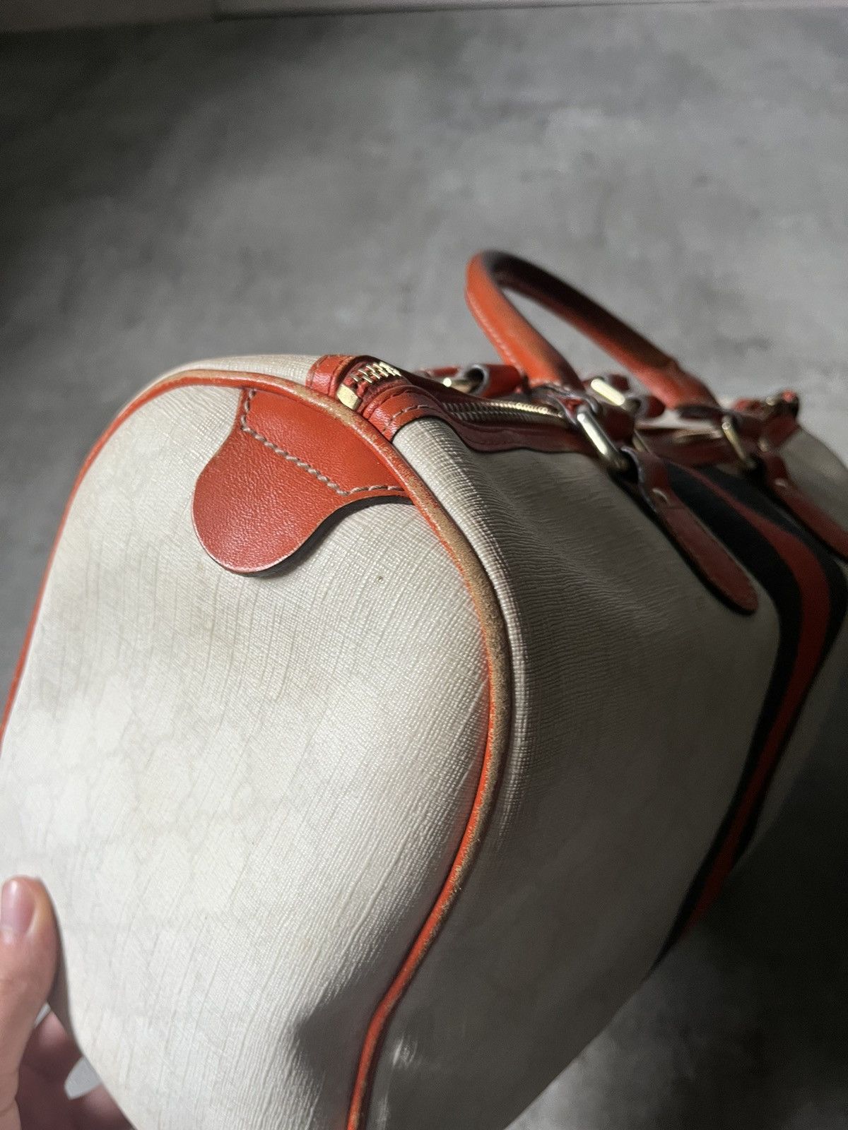 Gucci Gucci Boston canvas white bowling bag limited edition Size ONE SIZE - 12 Thumbnail