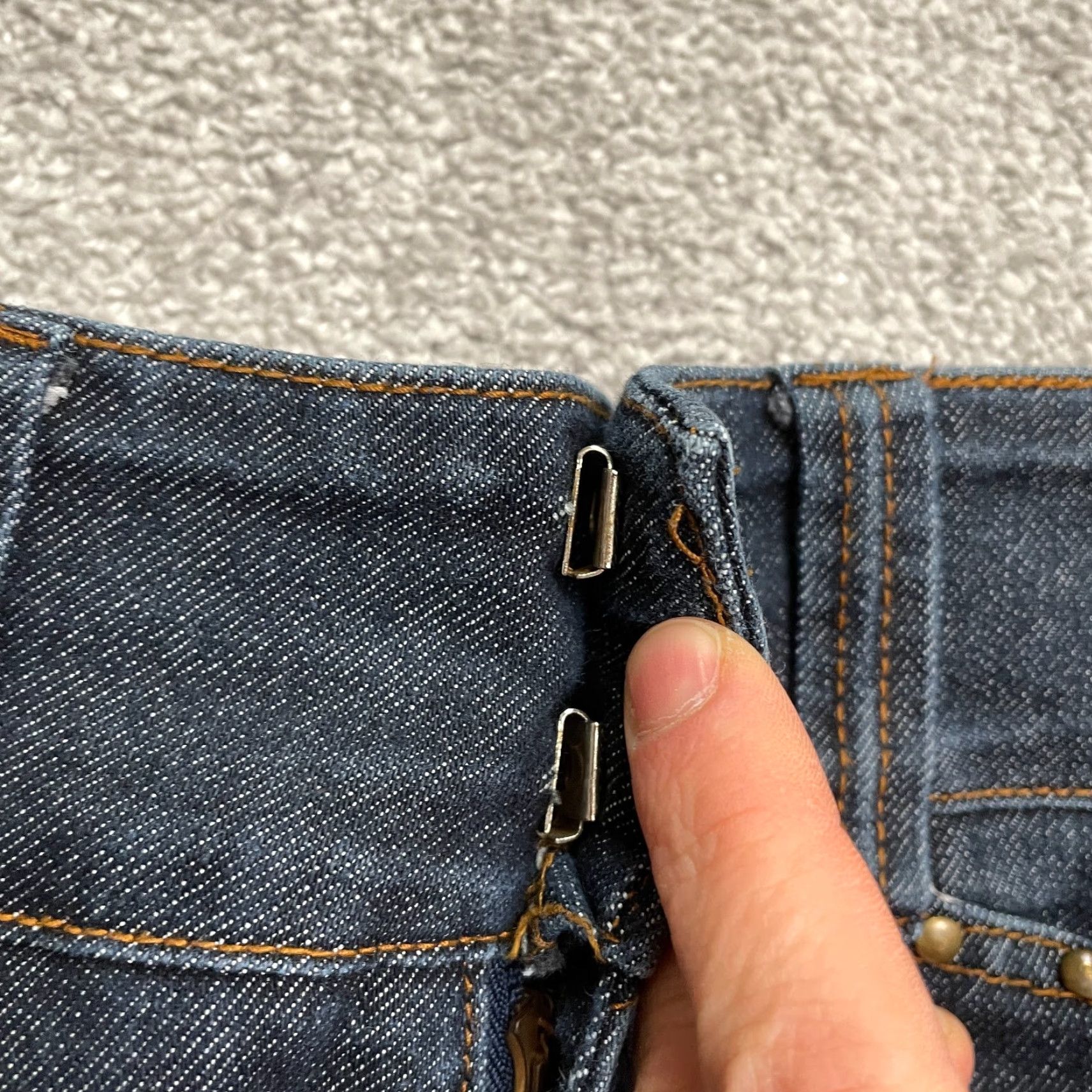 Denime Feng Bootcut Denim Jeans Juniors 28 Blue Dark Wash Mid Rise 100% Cotton 5-Pocket City Modern Women Jeans 28x27 Size 28" / US 6 / IT 42 - 3 Thumbnail