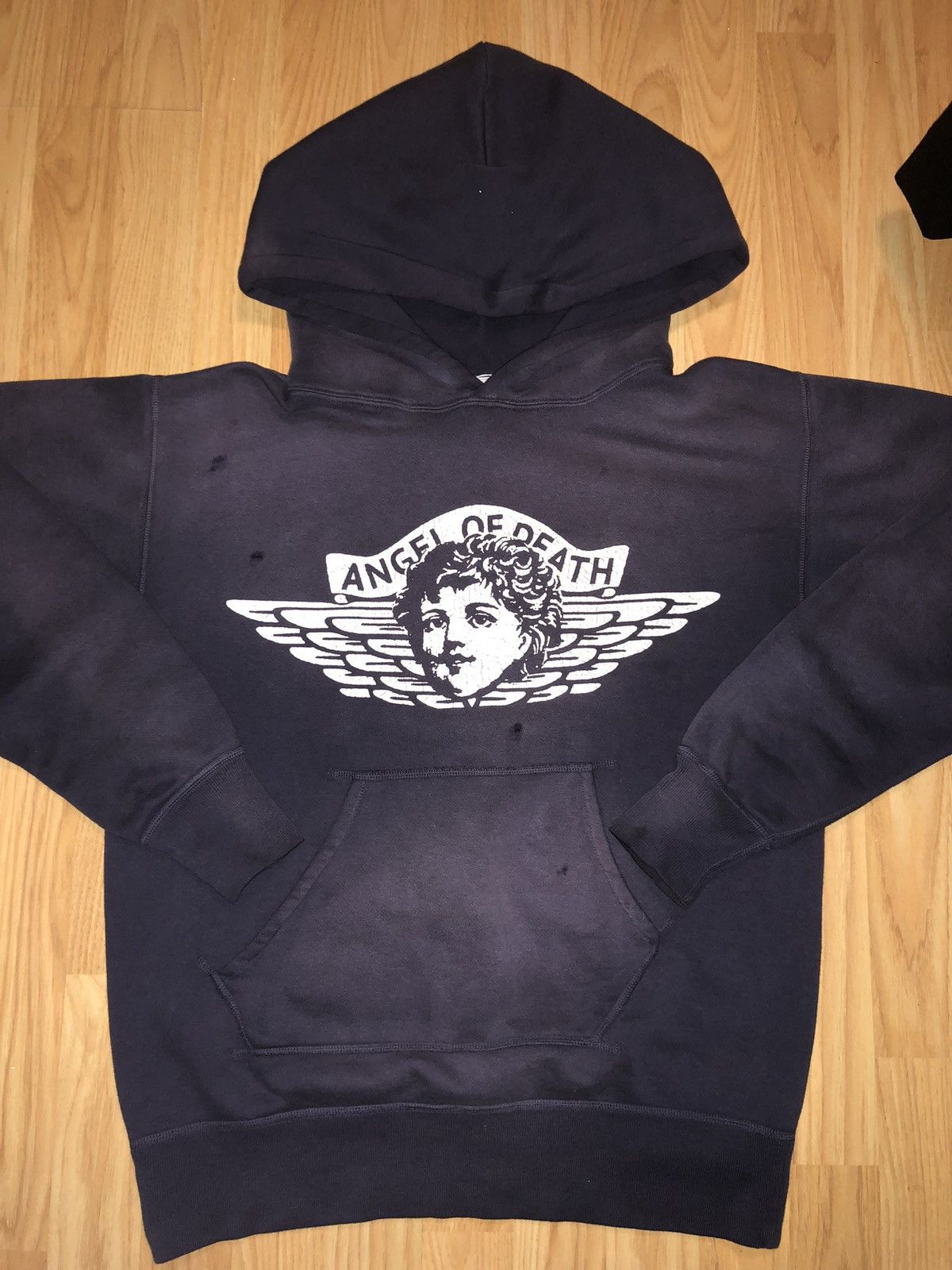Saint Michael Saint Michael Navy Angel Hoodie - Size Small Size US S / EU 44-46 / 1 - 1 Thumbnail