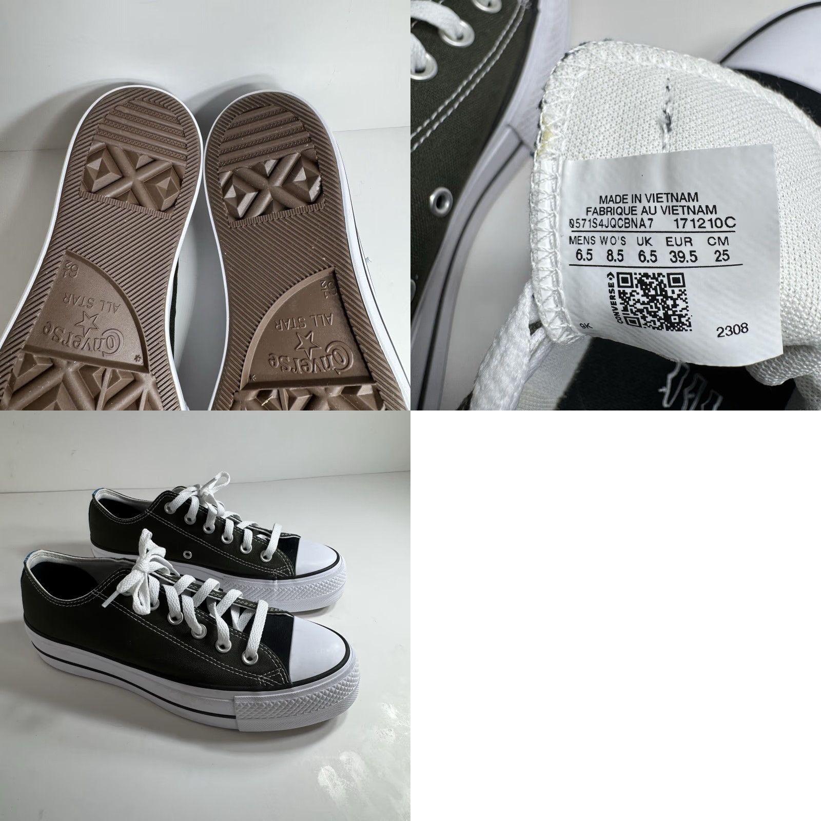 Converse Converse Chuck Taylor All Star Low Lift Platform Men’s 6.5 Green New Shoes Casual Athletic Sneakers Size US 6.5 / EU 39-40 - 9 Thumbnail