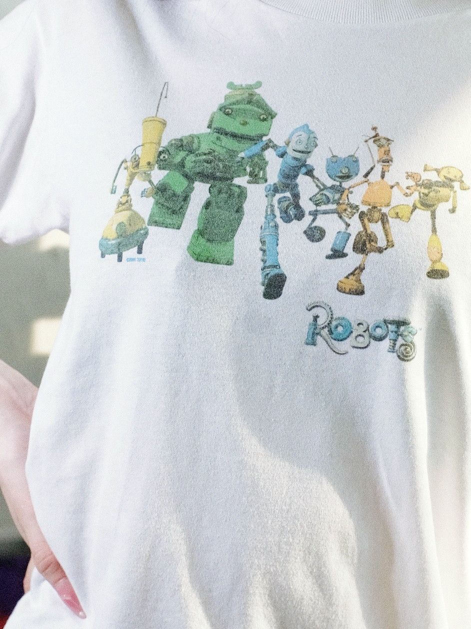 Disney × Vintage DISNEY ROBOTS VINTAGE Y2K MOVIE TEE Size S / US 4 / IT 40 - 3 Thumbnail