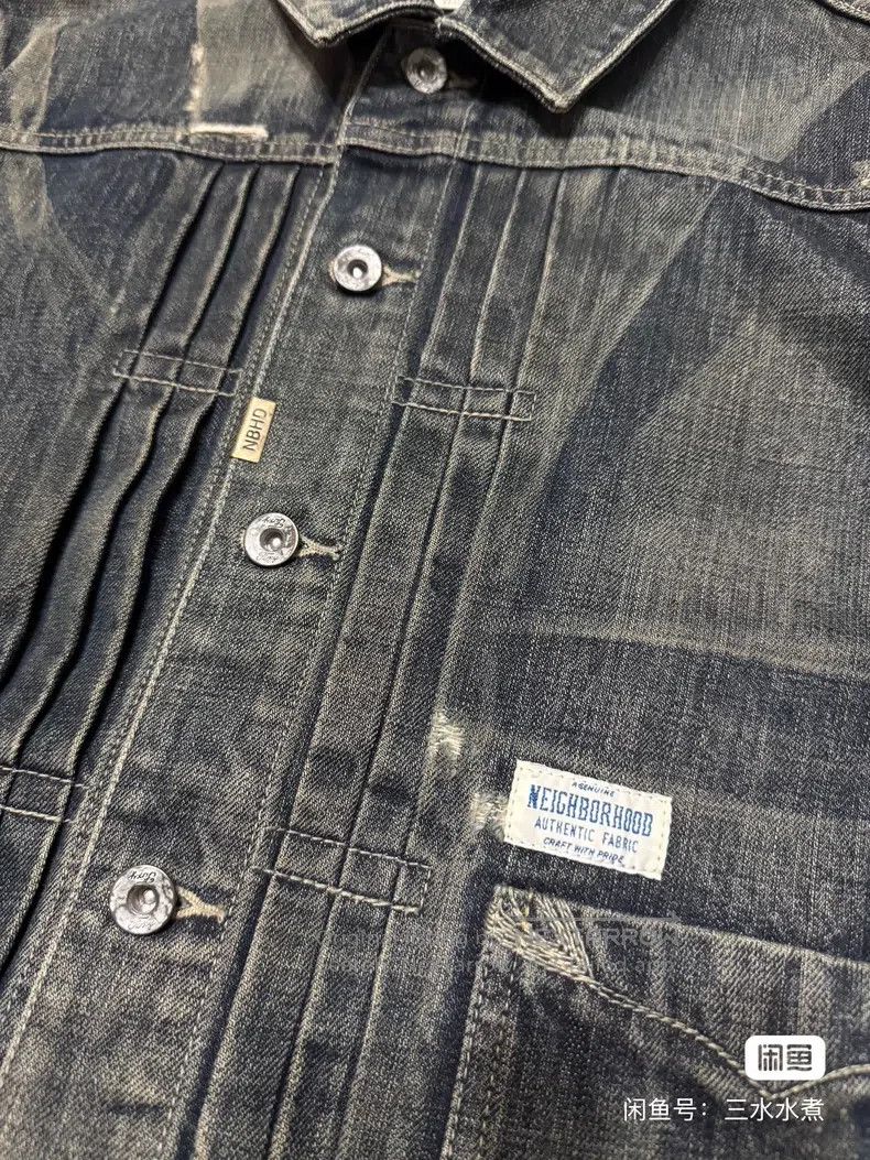 Neighborhood Neighborhood Ripped Washed Denim Jacket Size US M / EU 48-50 / 2 - 4 Thumbnail