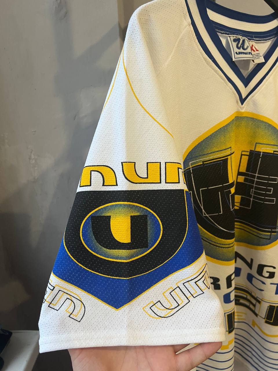 Vintage 90’S RACING PRODUCTS SYSTEM BY UMEN NYC USA HIP HOP JERSEY Size US XXL / EU 58 / 5 - 8 Thumbnail