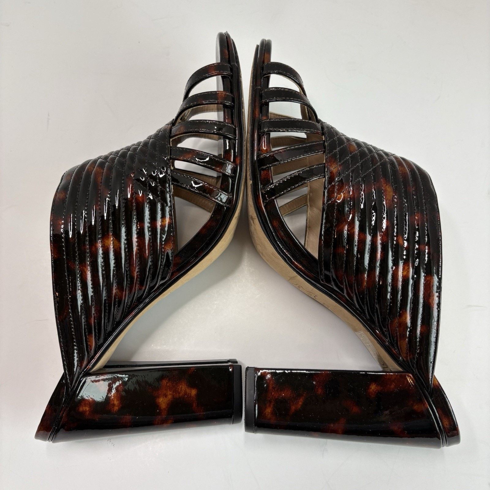 Tory Burch Tory Burch Tortoise Shell Brida Mule Heels Size US 8 / IT 38 - 6 Thumbnail