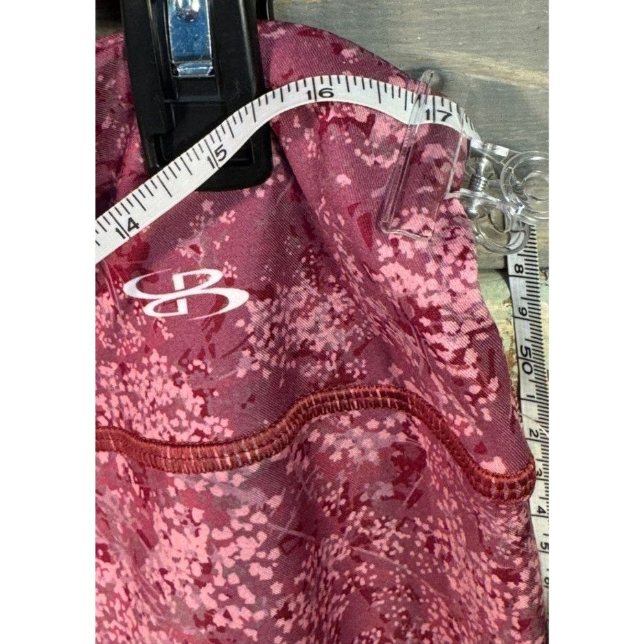 Disney Woman's BOOMBAH Colorful Pink Red Floral Leggings LARGE New Size 34" / US 12 / IT 48 - 5 Thumbnail