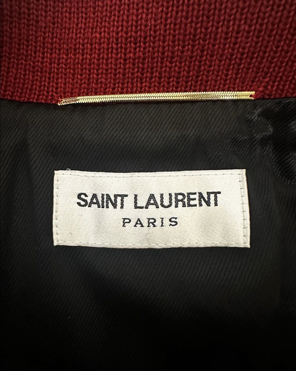 Saint Laurent Paris Saint Laurent Lambskin Leather Bomber Jacket Red Size US S / EU 44-46 / 1 - 3 Thumbnail