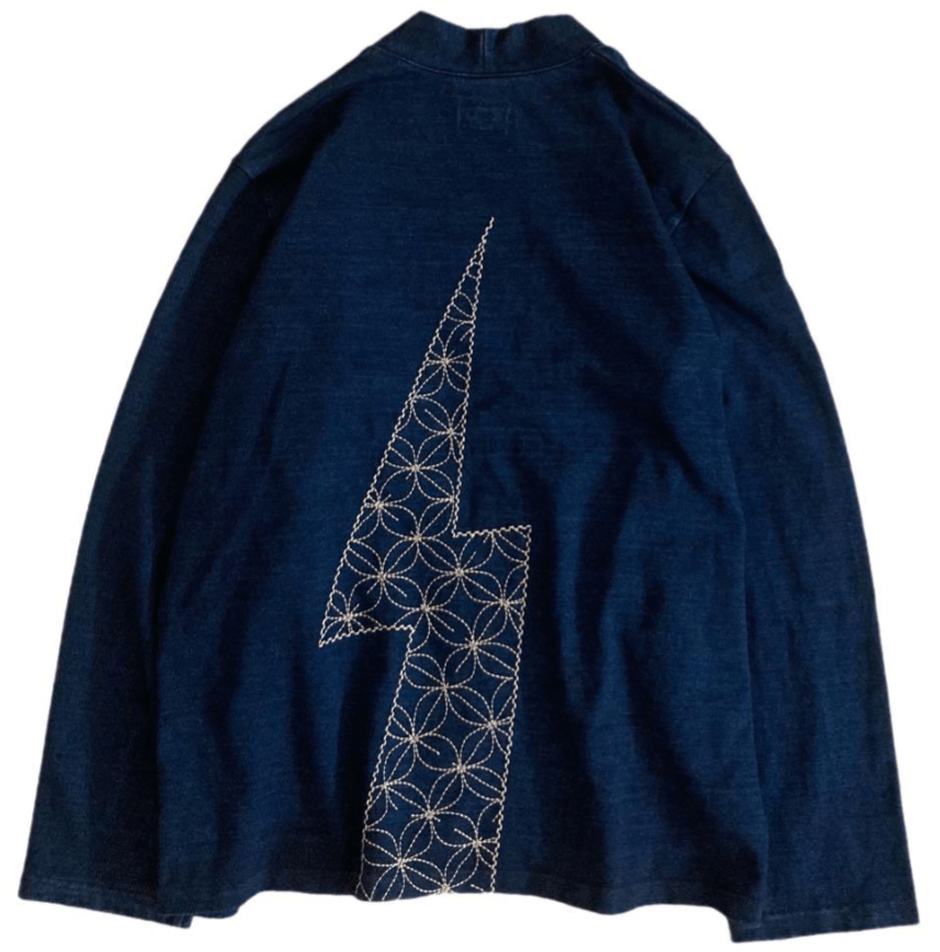 Kapital Kountry IDG High-density jersey Thunder Sashiko Cardigan Size US M / EU 48-50 / 2 - 4 Thumbnail