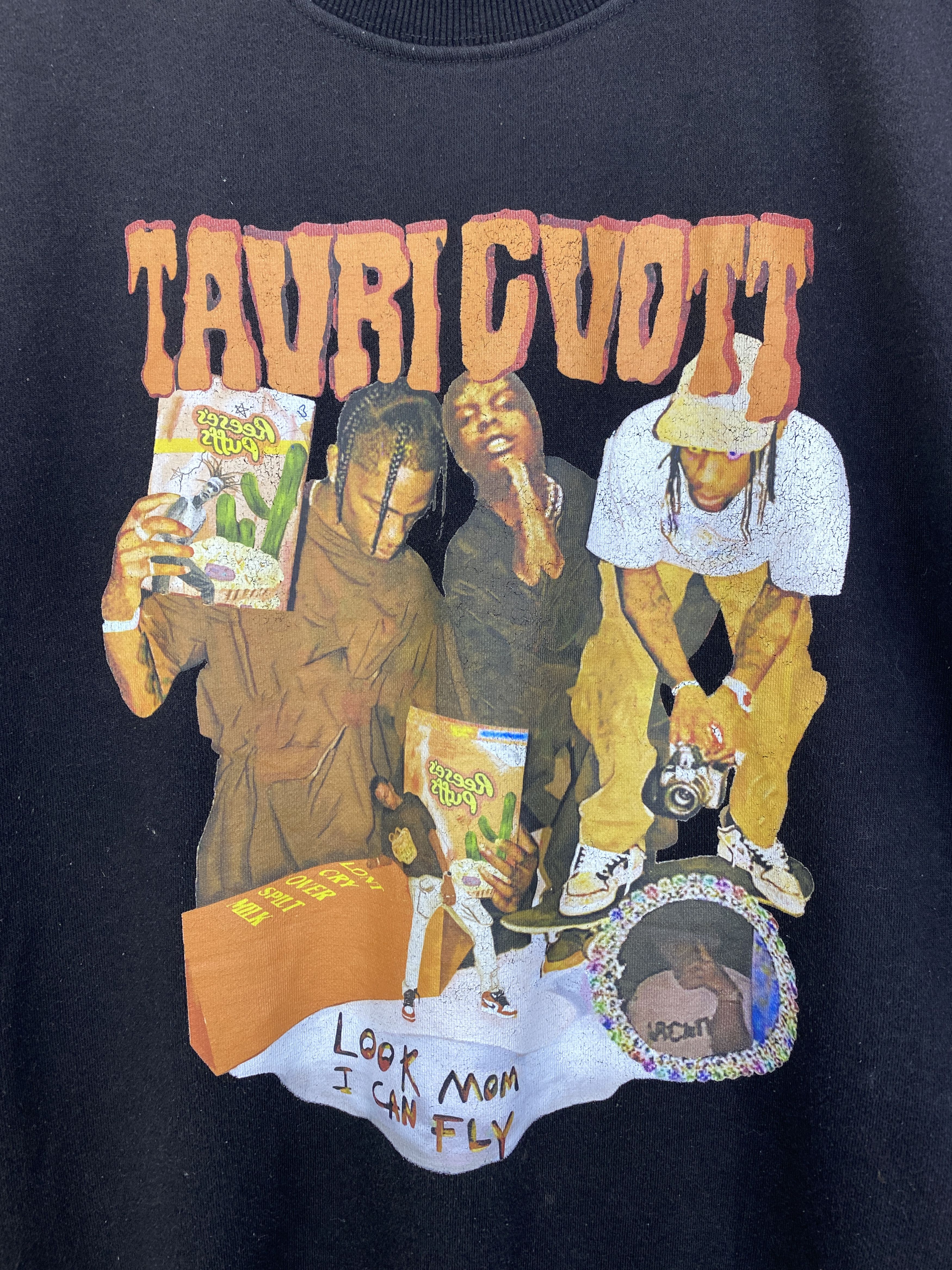 Rap Tees Vintage Travis Scott "look mom i can fly" Sweatshirt SH0029 Size US XXL / EU 58 / 5 - 6 Thumbnail