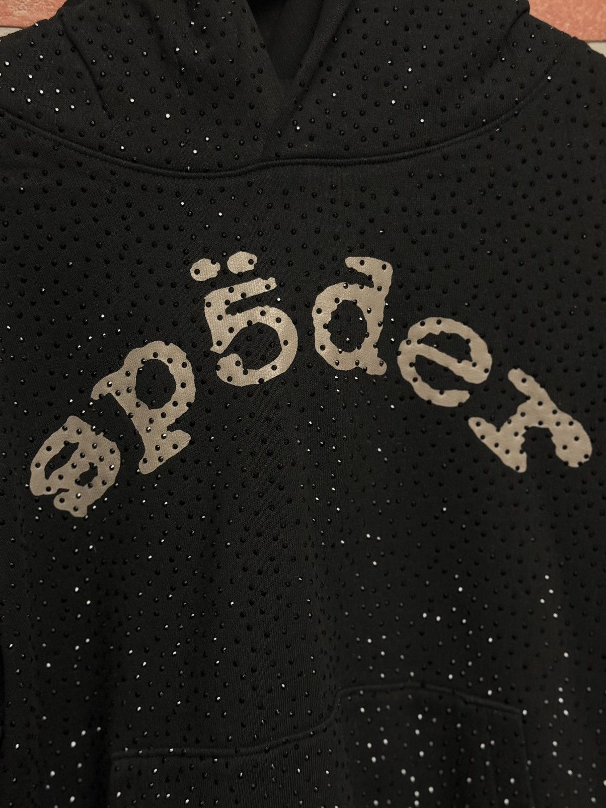 Sp5der Spider Crystals Stone Hoodie Black Size Small Rare Size US S / EU 44-46 / 1 - 5 Thumbnail