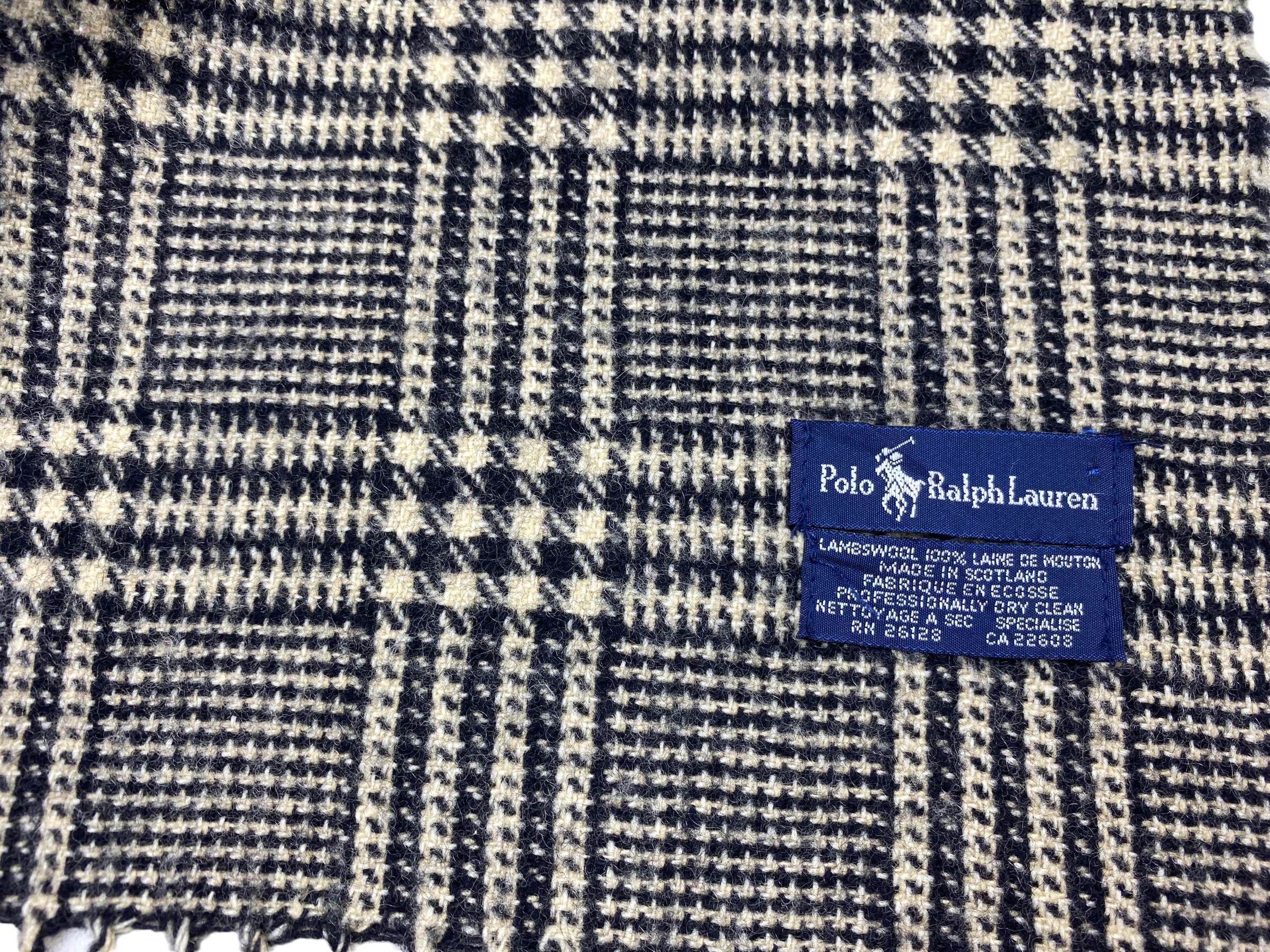 Polo Ralph Lauren × Vintage Vintage Polo Ralph Lauren Lambswool Muffler Scarf Size ONE SIZE - 8 Thumbnail