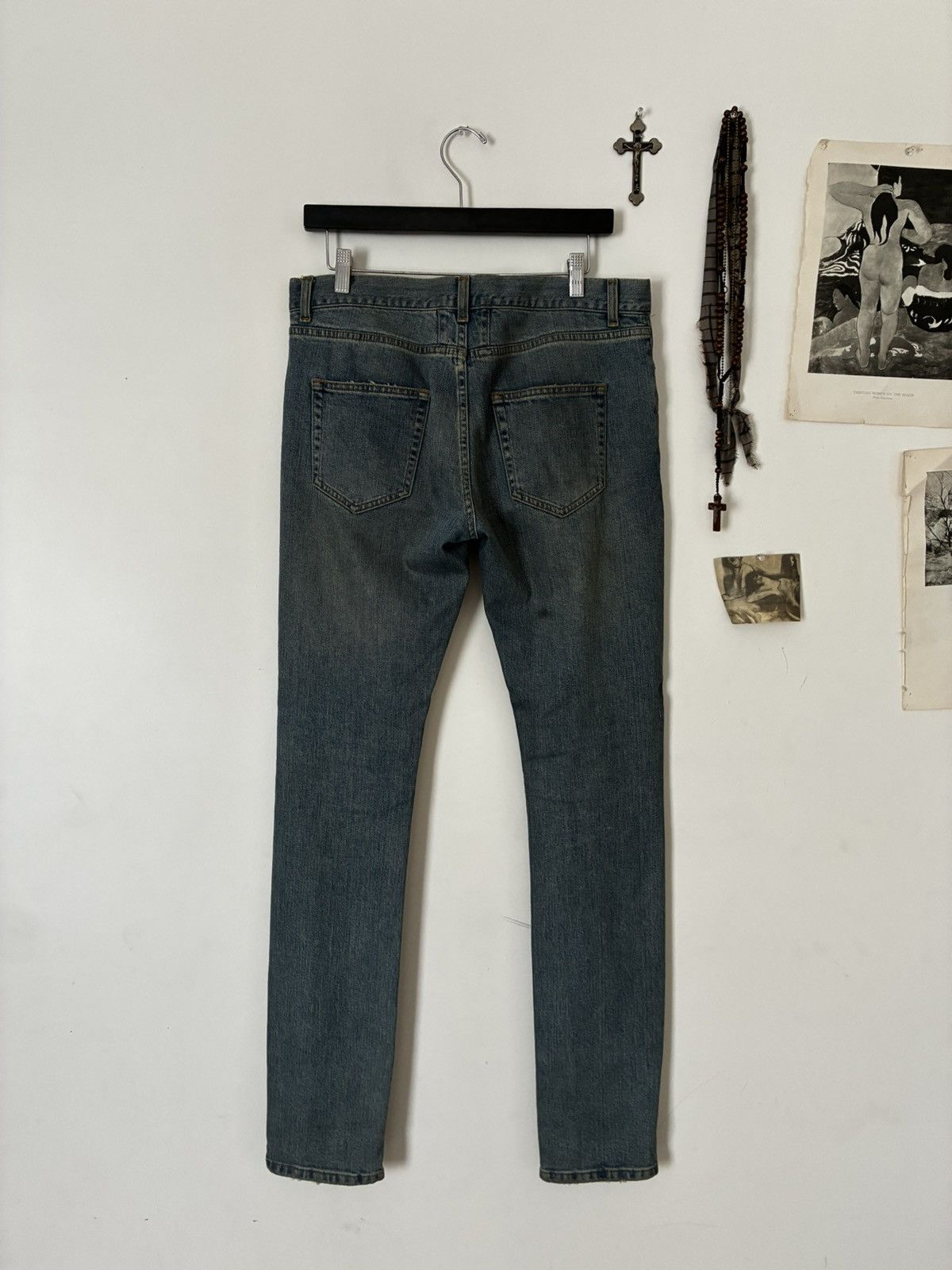 Saint Laurent Paris Saint Laurent Paris 2015 D02 Distressed Denim Size US 31 - 6 Thumbnail