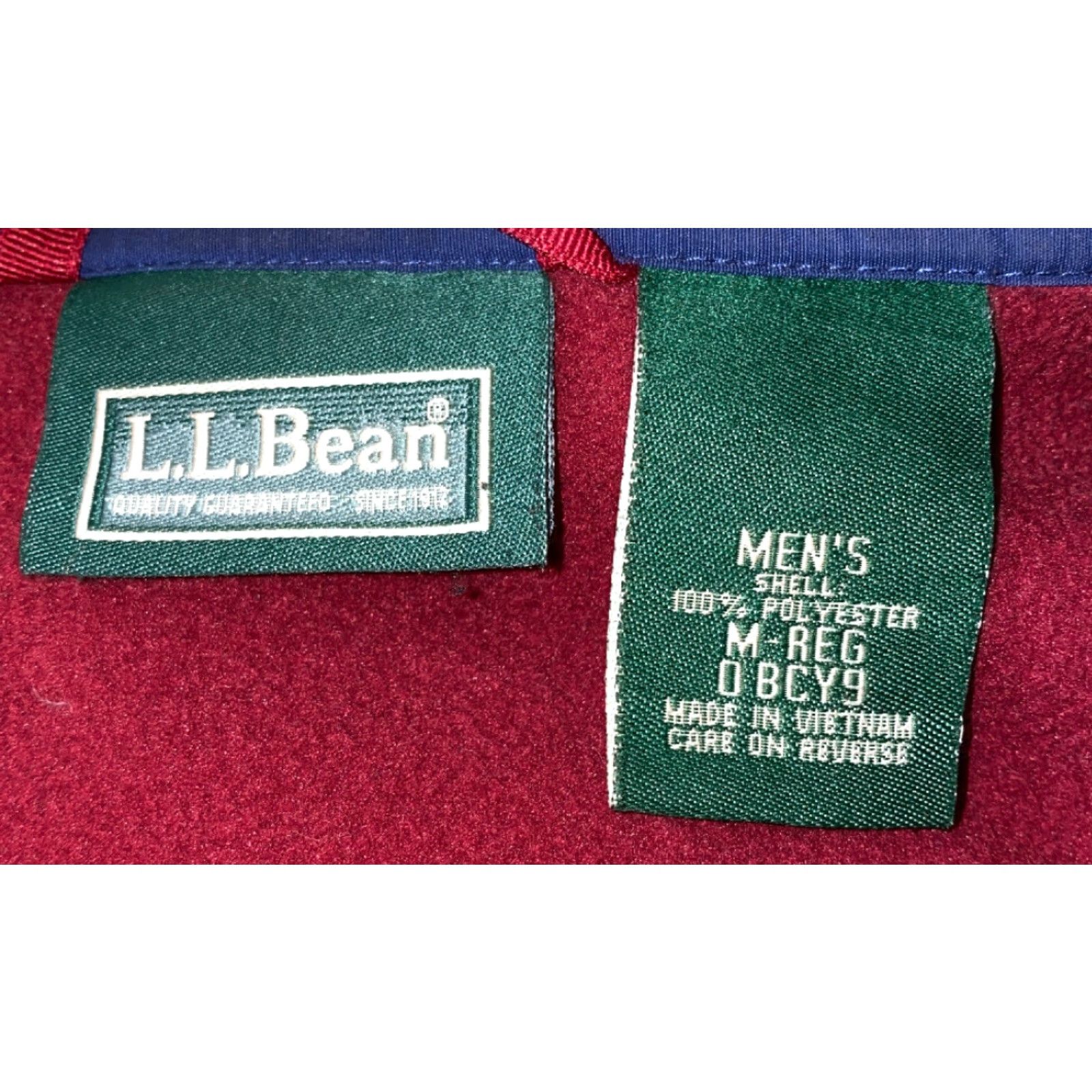Vintage VINTAGE LL Bean Mens Blue 2 In 1 Fleece Lined Full Zip Jacket Size M Size US M / EU 48-50 / 2 - 6 Thumbnail