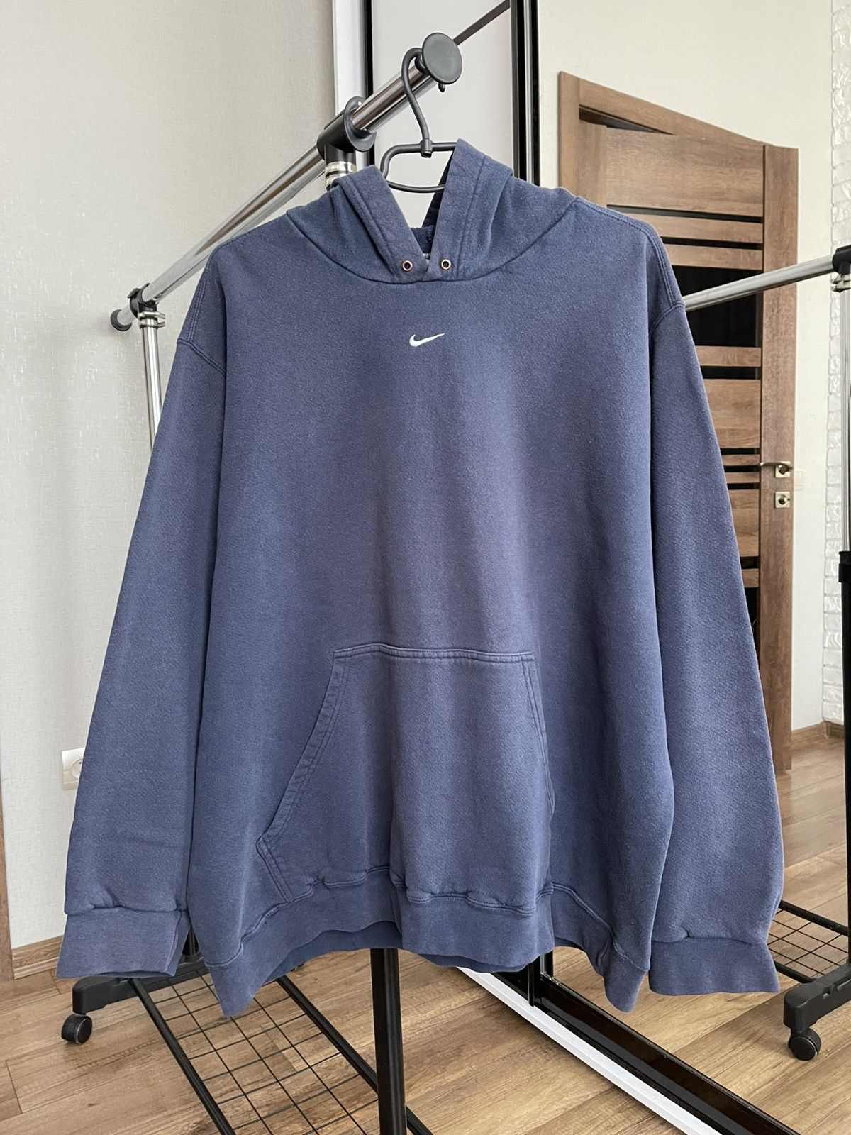 Nike Nike Hoodie Pullover Vintage 90s Center Swoosh Size US XXL / EU 58 / 5 - 1 Thumbnail