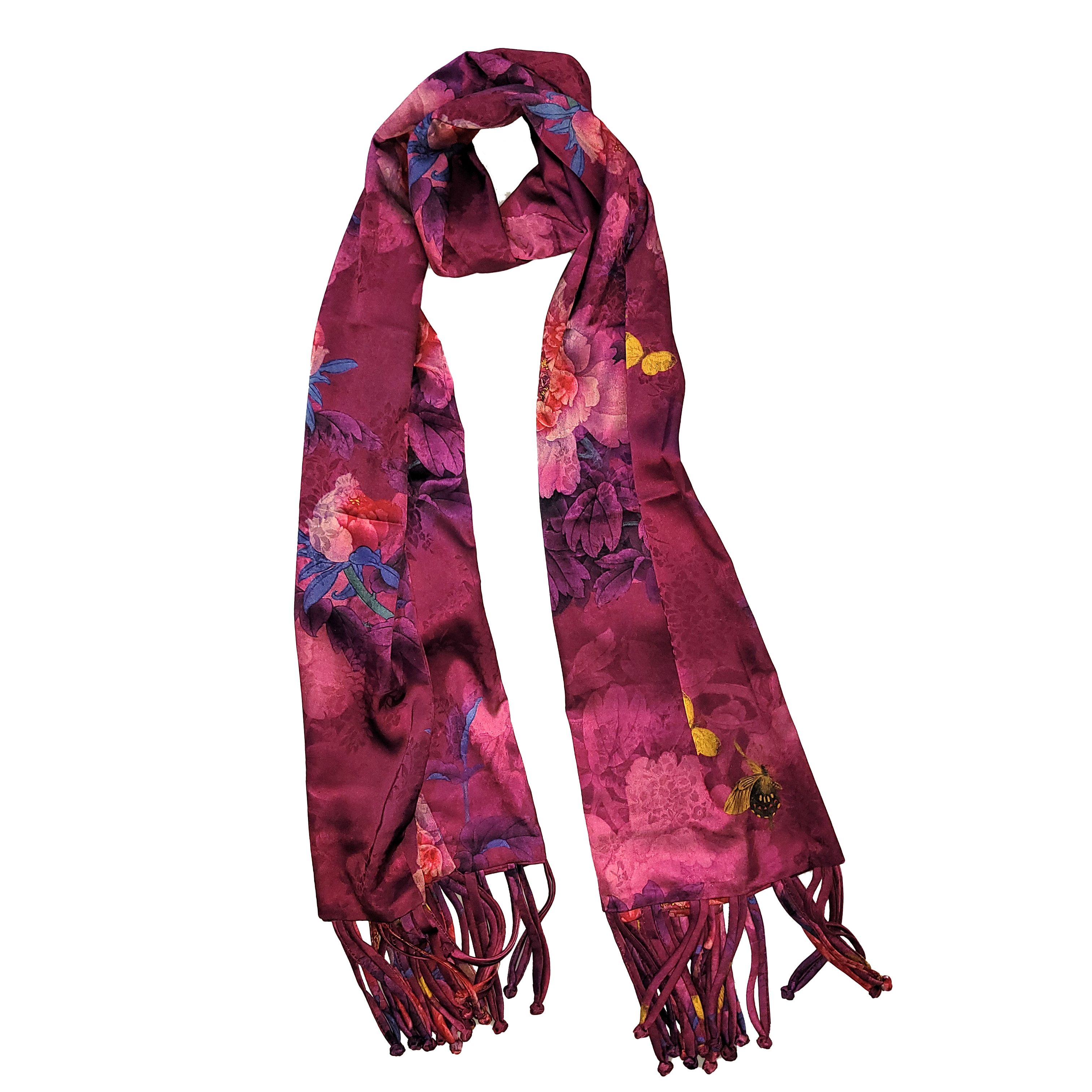 Other NWT Double-Sided Double-Layer Long Silk Scarf 27"x70" LS5950 Size ONE SIZE - 6 Thumbnail