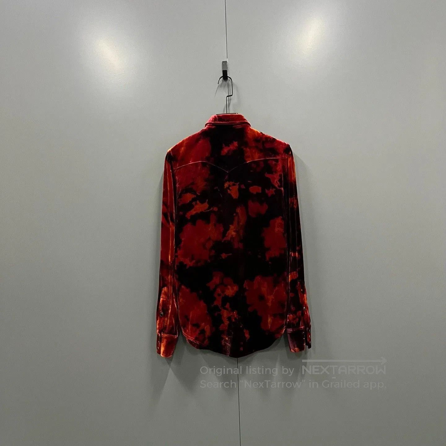 Saint Laurent Paris Saint Laurent Tie-Dye Velvet Shirt. Size US M / EU 48-50 / 2 - 3 Thumbnail