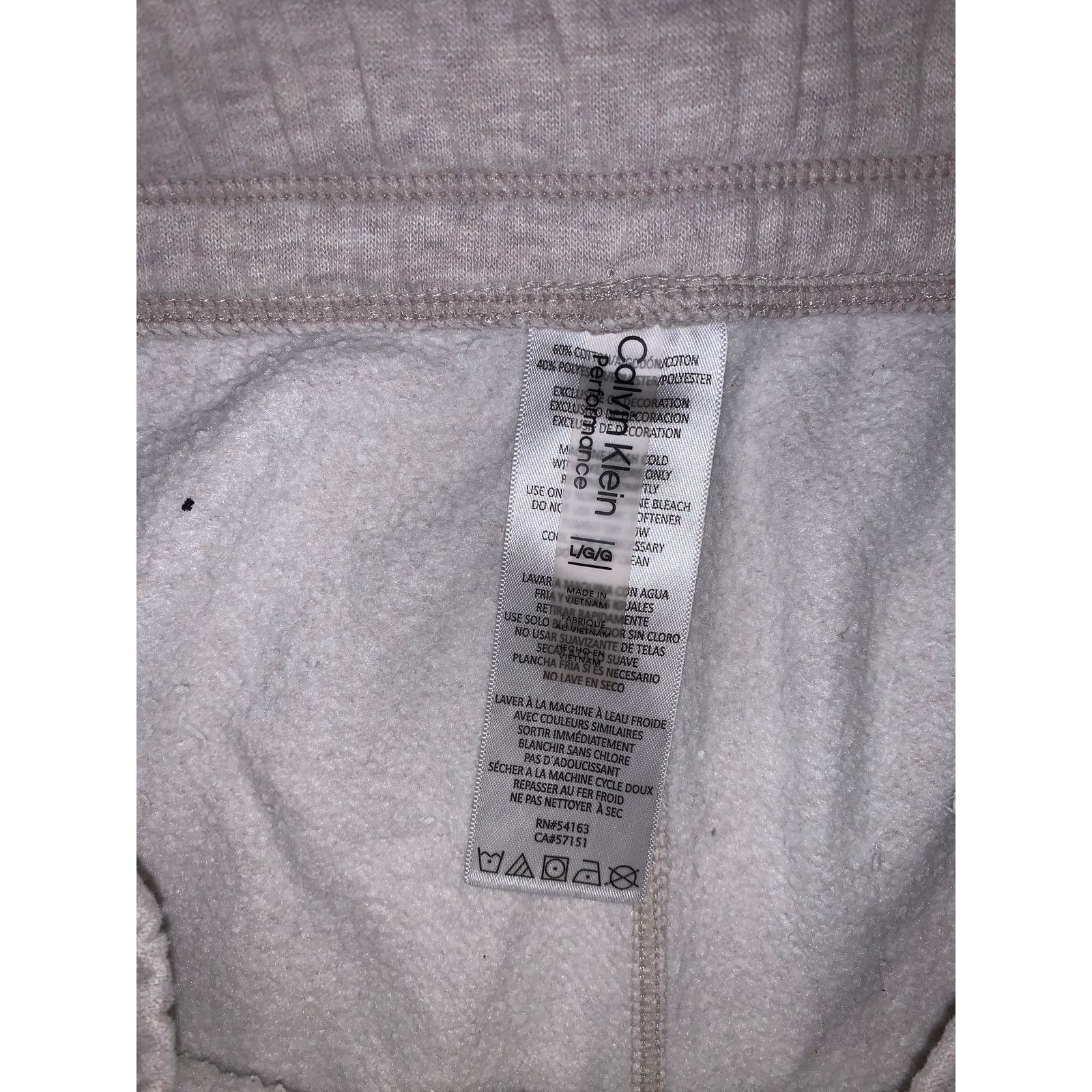 Calvin Klein Calvin Klein Cargo Sweatpants Mens Large Light Grey Size US 32 / EU 48 - 6 Thumbnail