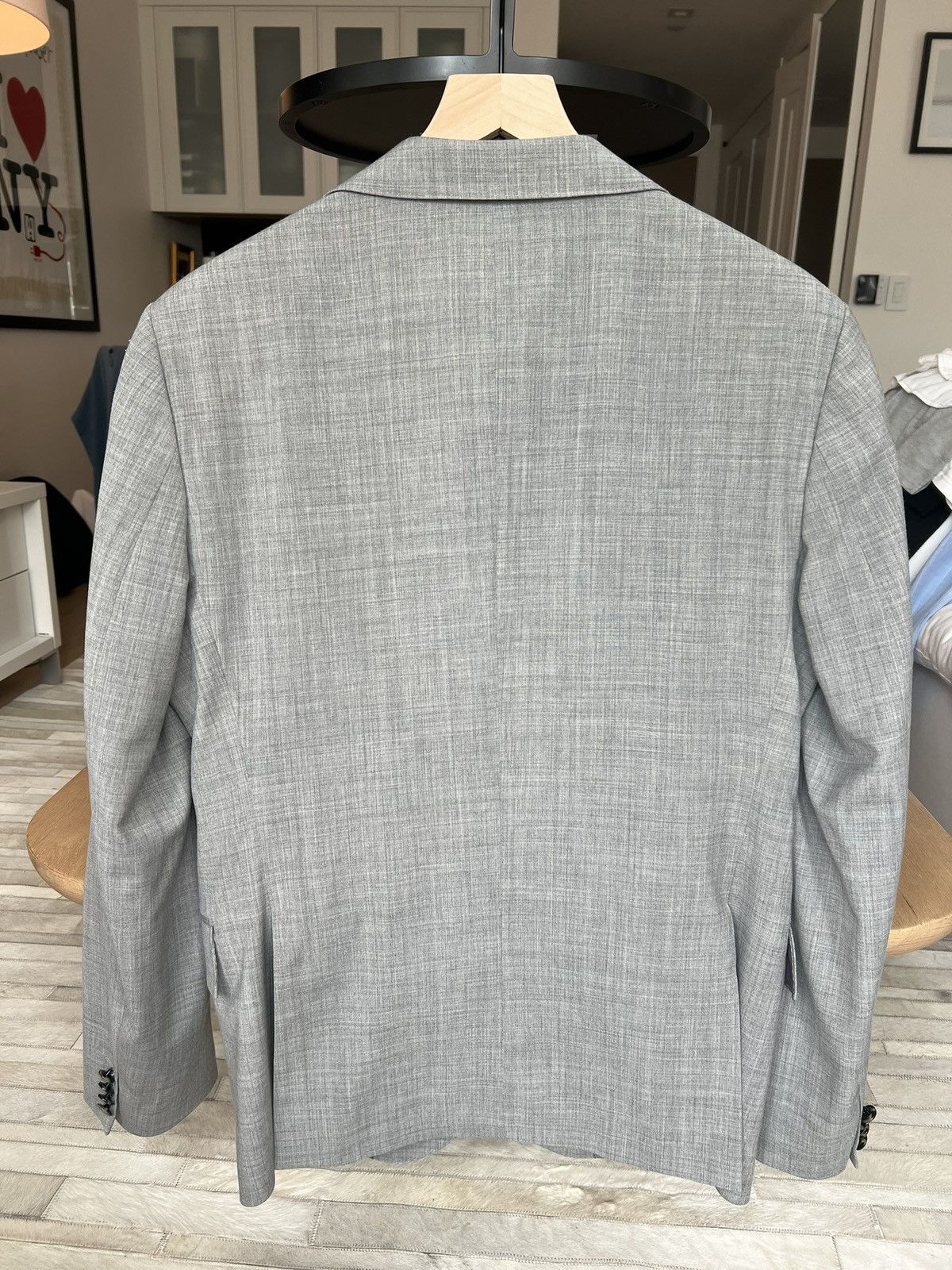 Other New Custom Made in Italy Mens Wool Gray Suit 42R US / 52 EU Size 42R - 2 Thumbnail