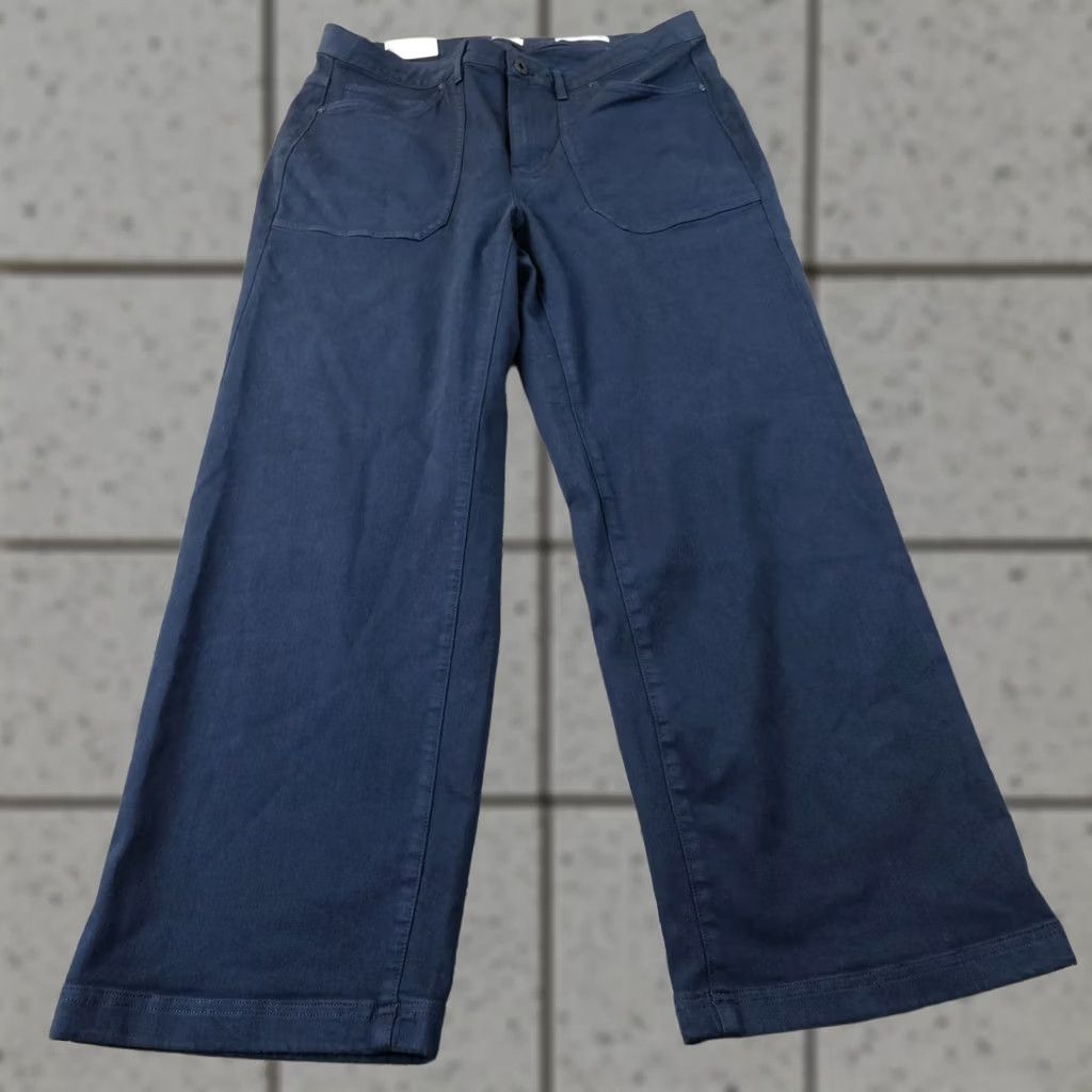 J. Jill J. Jill Jeans Womens 18P Denim High Rise Wide-Leg Baggy Stretch Jeans Blue - 5-Pocket Modern Classic Size 40" / US 18 - 1 Thumbnail