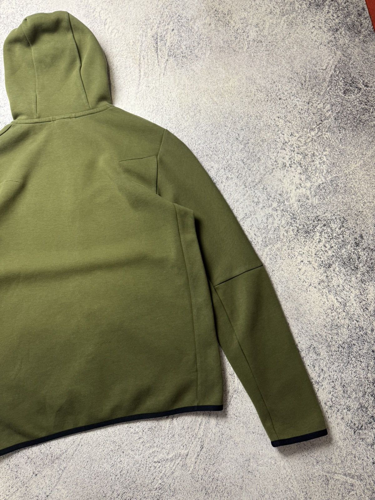Nike Mens Nike Tach Fleece Green Zip Up Hoodie Drill Size US M / EU 48-50 / 2 - 20 Thumbnail