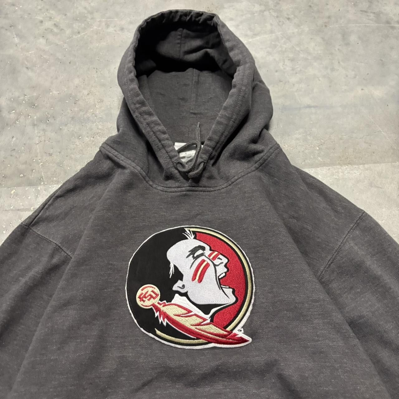Japanese Brand × Vintage Crazy Vintage Y2K/2000s Grey Florida State FSU College Hoodie! Size US XL / EU 56 / 4 - 2 Thumbnail