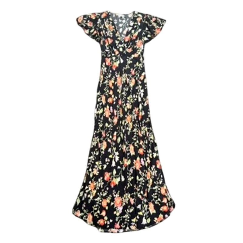RIXO Rixo Florida Floral Maxi Dress in Black Maxi, Size US 4 Size S / US 4 / IT 40 - 4 Thumbnail