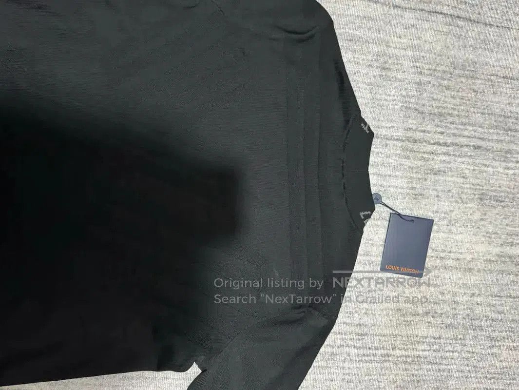 Louis Vuitton Louis Vuitton Black Wool Logo Knit Sweater . Size US S / EU 44-46 / 1 - 3 Thumbnail