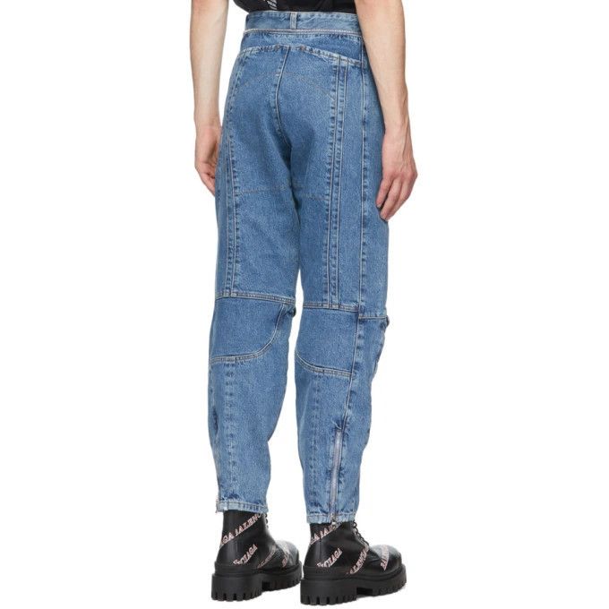 Vetements Multi Zip Embroidered Pocket Patch Biker Runway Jeans FW20 Size US 30 / EU 46 - 23 Thumbnail
