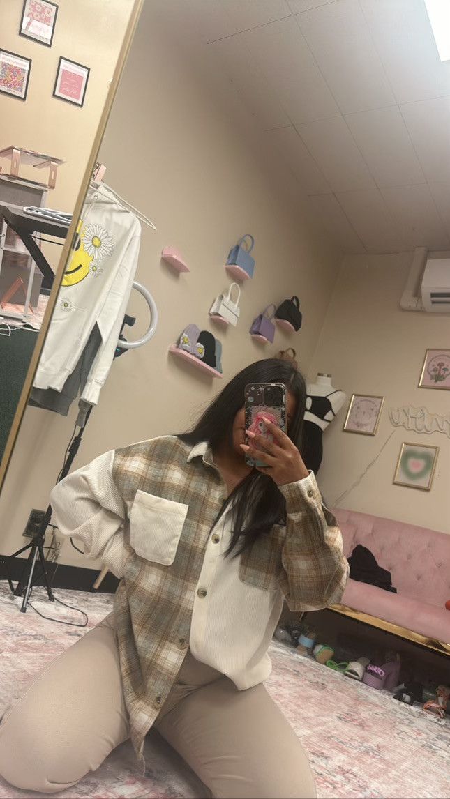 Other RESAMON Corduroy Plaid Button Up Size M / US 6-8 / IT 42-44 - 5 Thumbnail