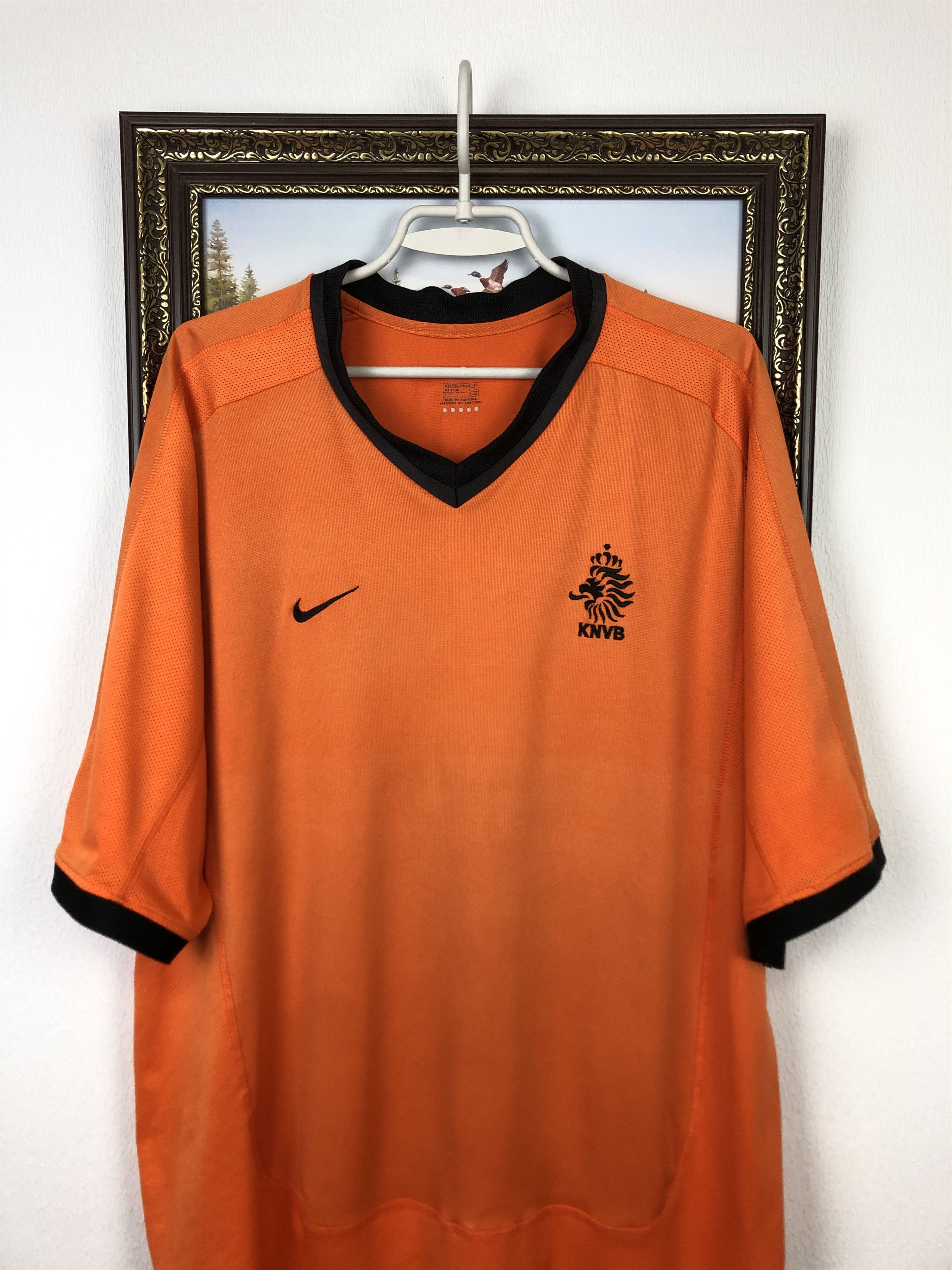 Nike Netherlands Holland Home football shirt 2000 Soccer Nike Size US XXL / EU 58 / 5 - 2 Thumbnail