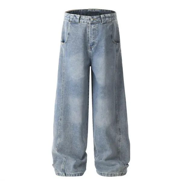 VIBE Punk distressed street patchwork cargo washed jeans Size US 32 / EU 48 - 1 Thumbnail