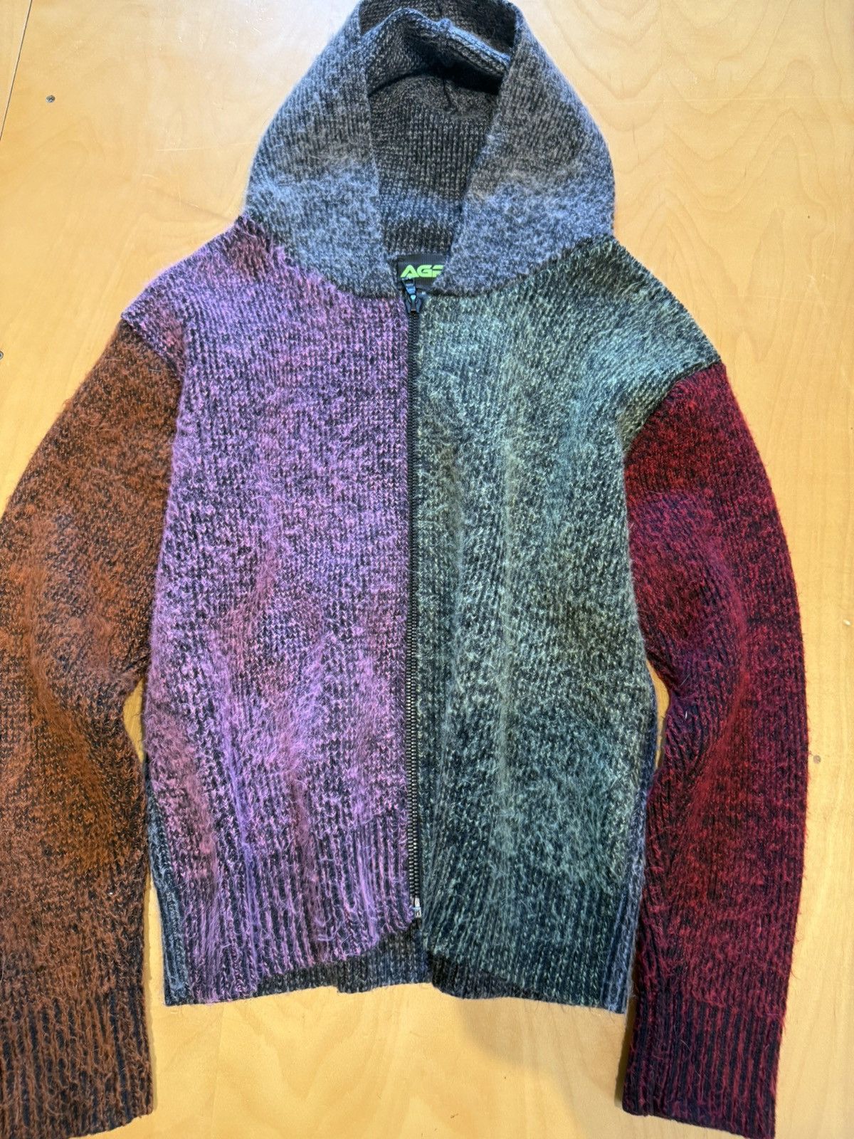 Other AGR Mohair Zip up wool sweater Size US M / EU 48-50 / 2 - 2 Thumbnail