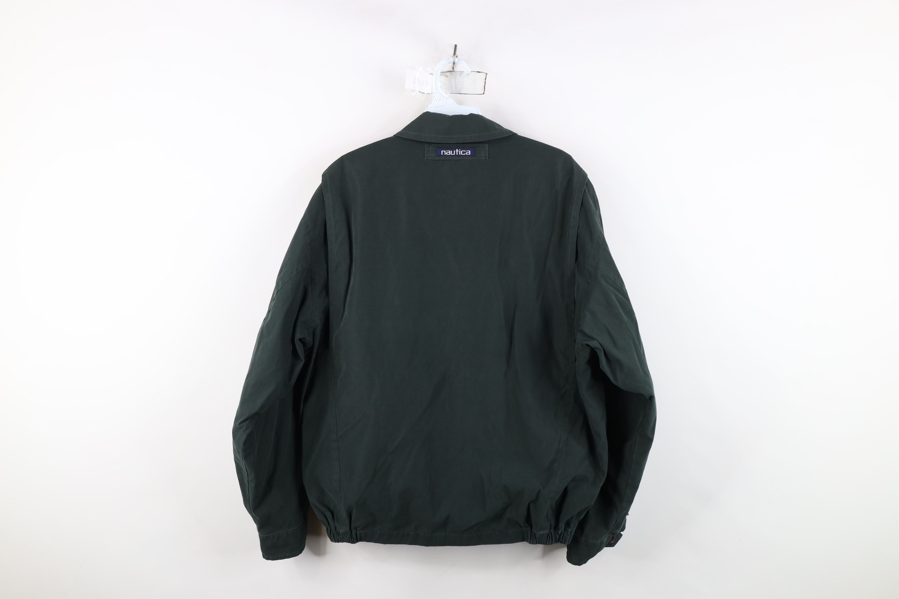 Nautica Vintage 90s Nautica Microfiber Sailing Bomber Jacket Green Size US S / EU 44-46 / 1 - 14 Thumbnail