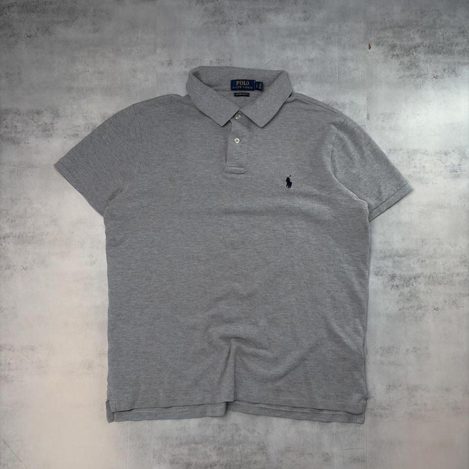 Polo Ralph Lauren Y2K Grey Polo Ralph Lauren Distressed Skater Polo Shirt Size US L / EU 52-54 / 3 - 1 Thumbnail