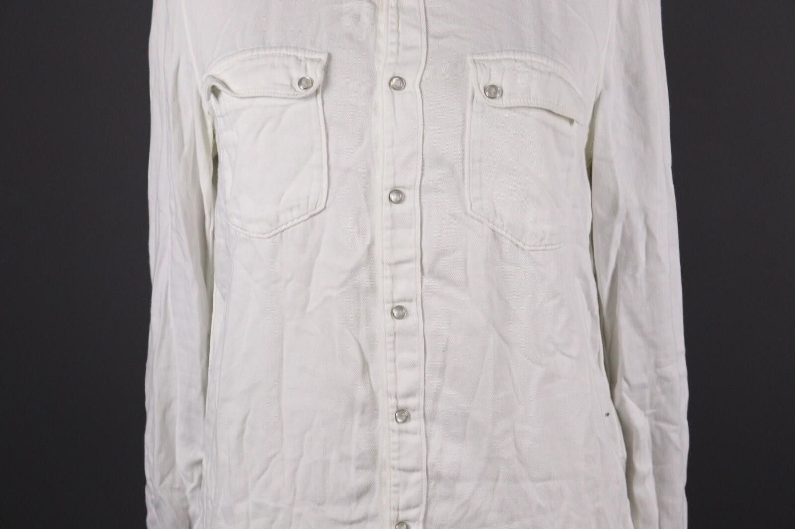 Wilkes Bashford BA&SH White Two Pockets Button Down Blouse Shirt Size M Size M / US 6-8 / IT 42-44 - 3 Thumbnail