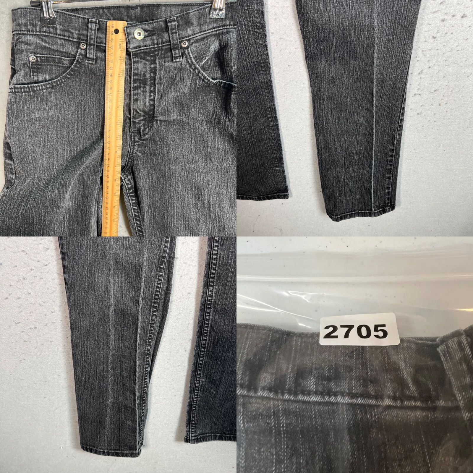 Lee VINTAGE Lee Riders High-Waisted Black Denim Jeans Womens Size 6M Straight Leg Size 26" / US 2 / IT 38 - 8 Thumbnail
